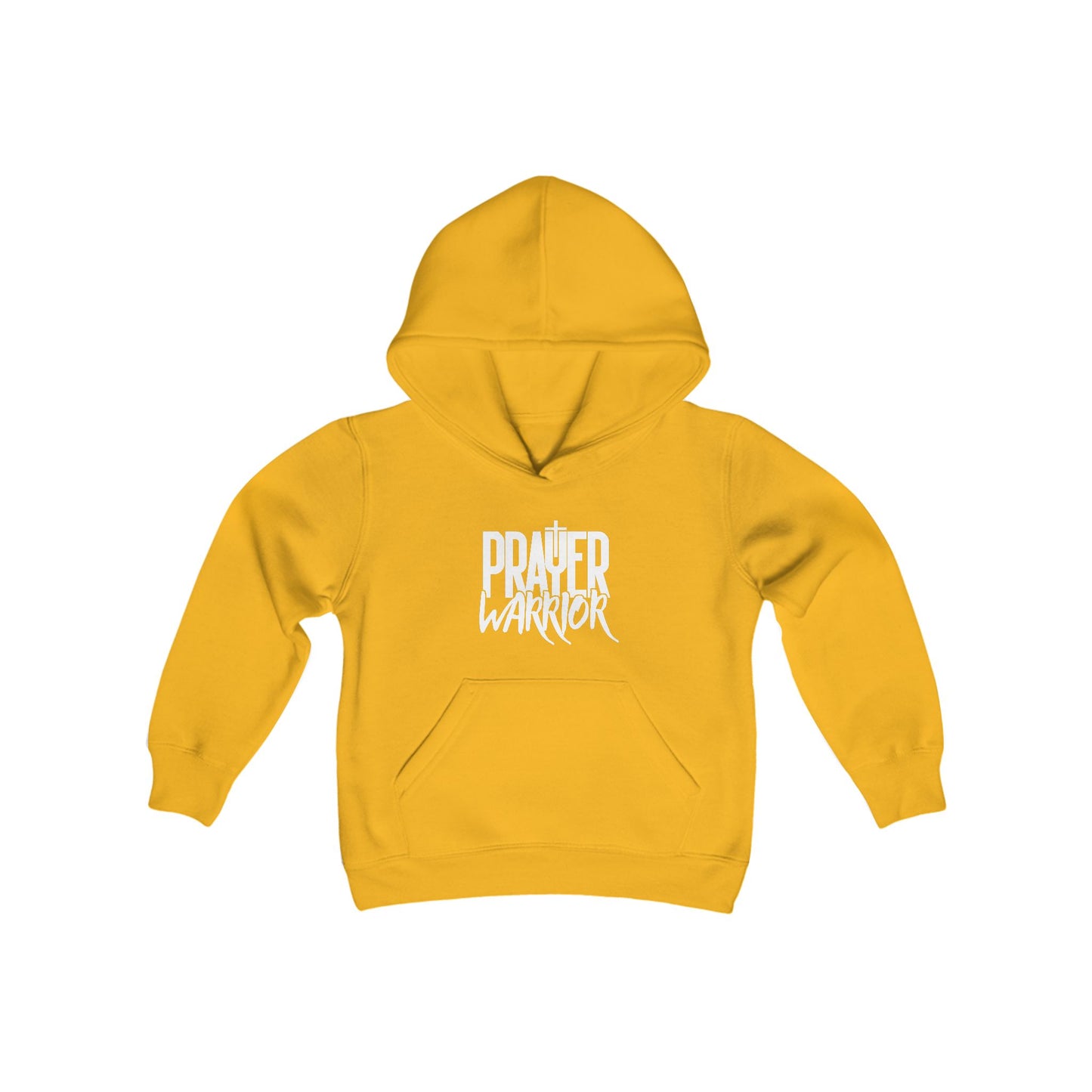 Prayer Warrior Boy's Hoodie (White Logo) - Sweet Baby Jeez Teez