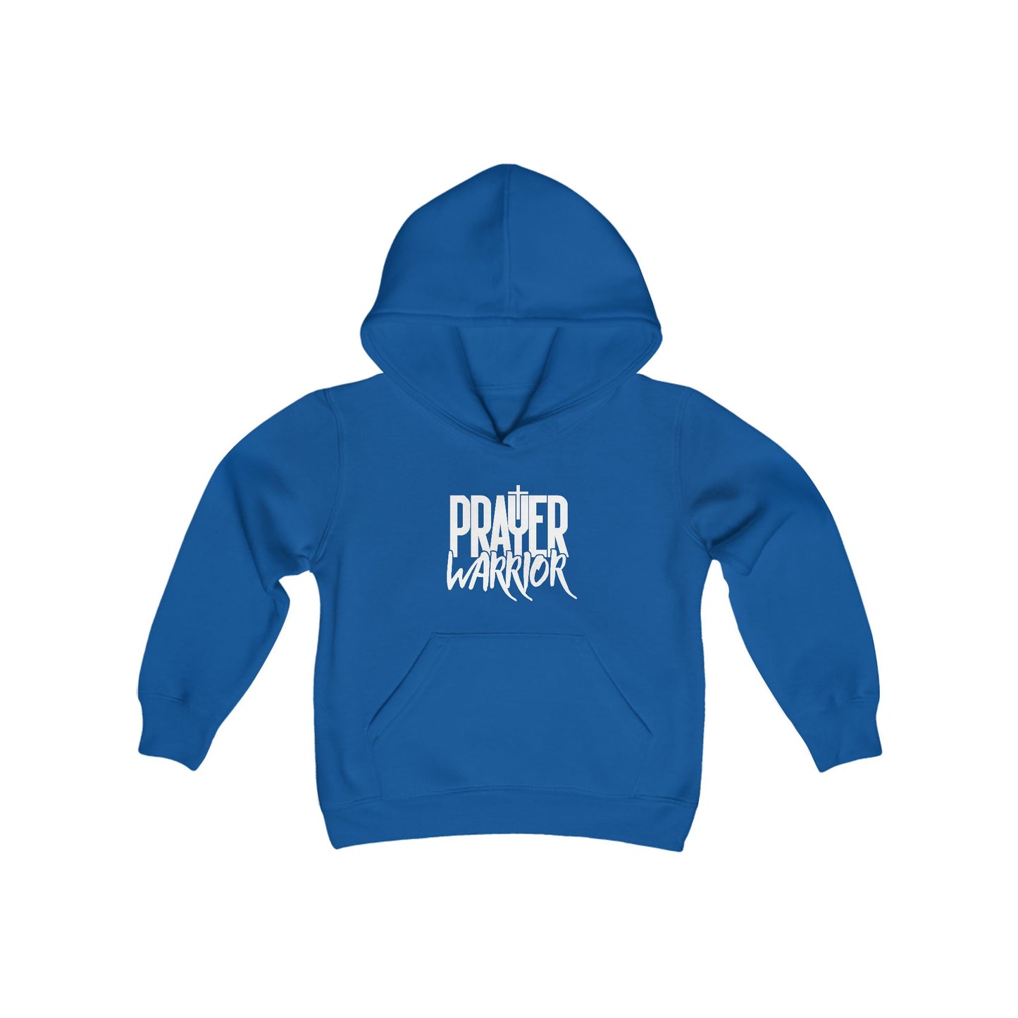 Prayer Warrior Boy's Hoodie (White Logo) - Sweet Baby Jeez Teez