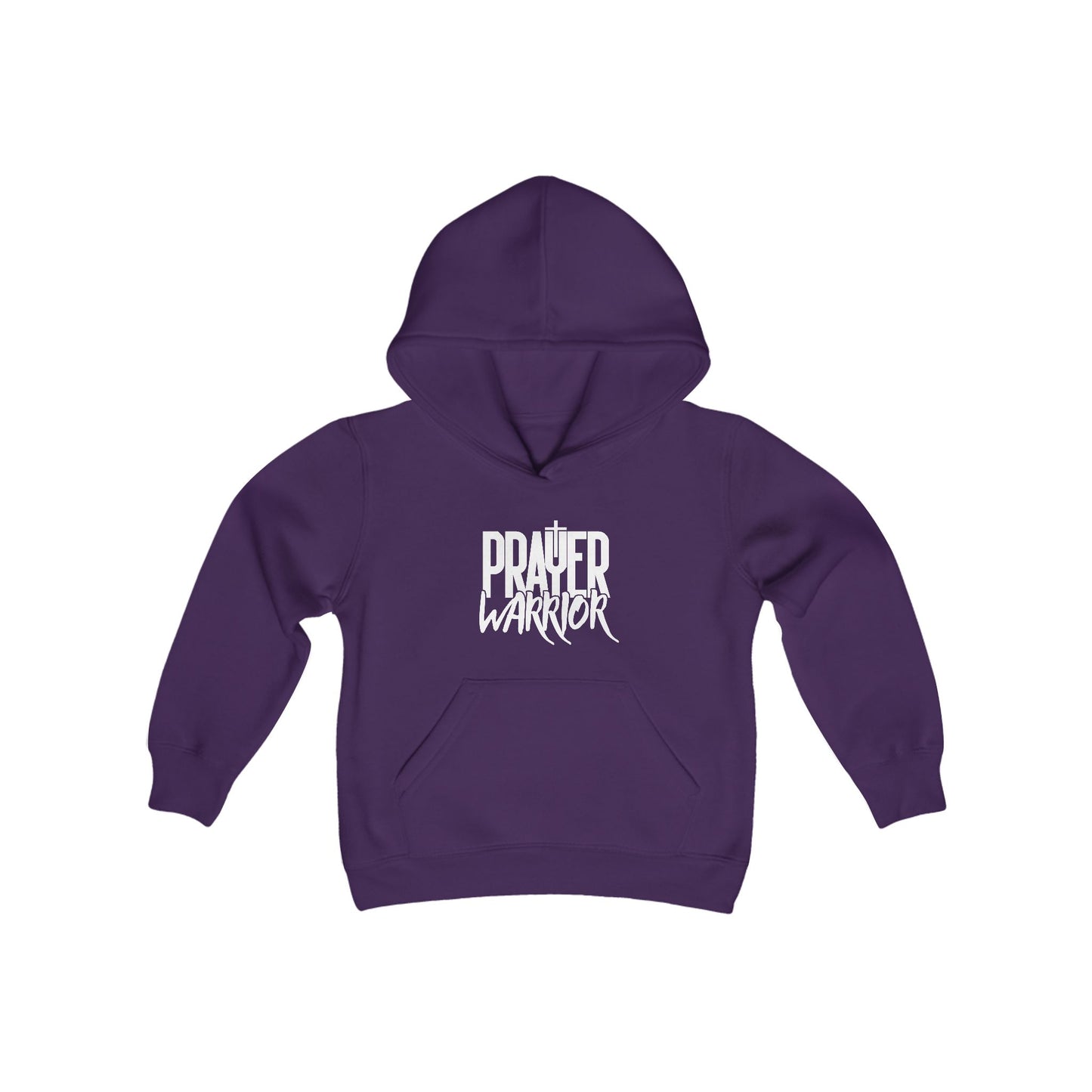 Prayer Warrior Boy's Hoodie (White Logo) - Sweet Baby Jeez Teez