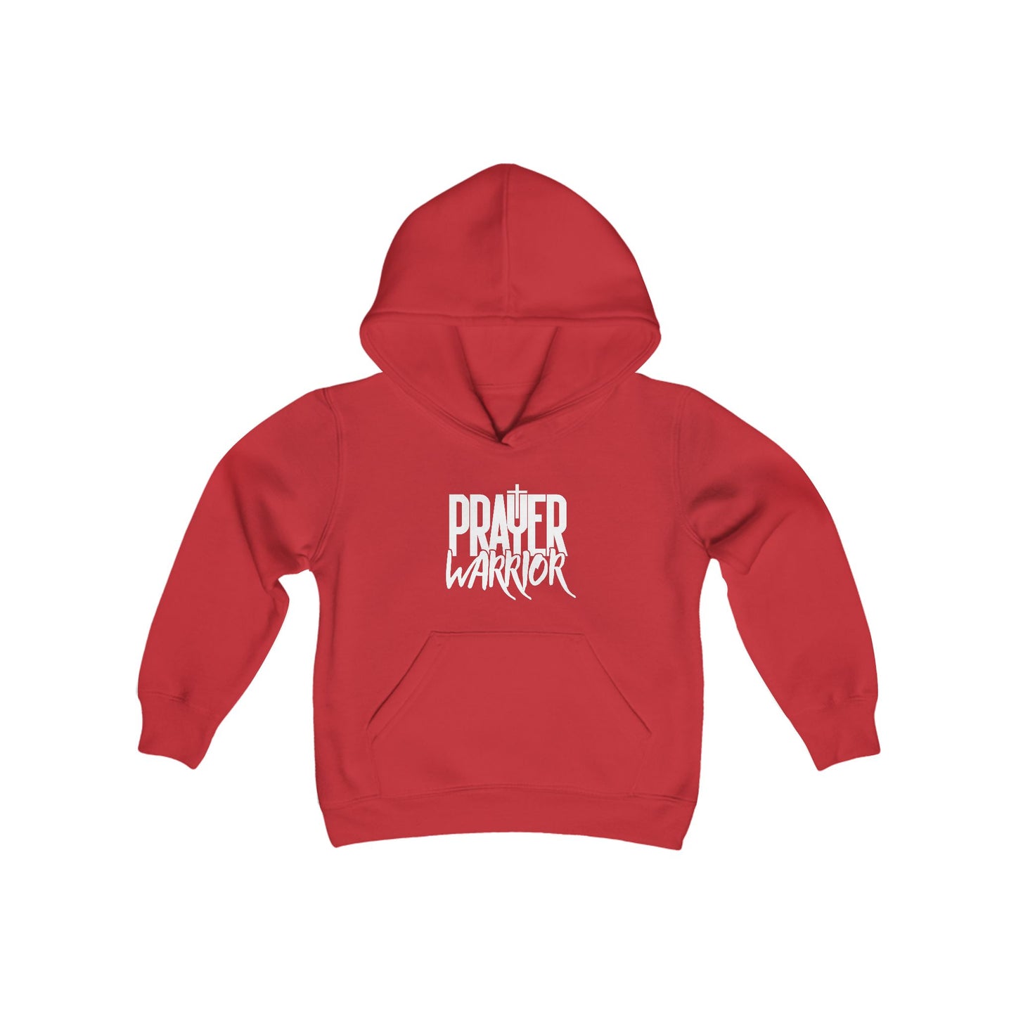 Prayer Warrior Boy's Hoodie (White Logo) - Sweet Baby Jeez Teez