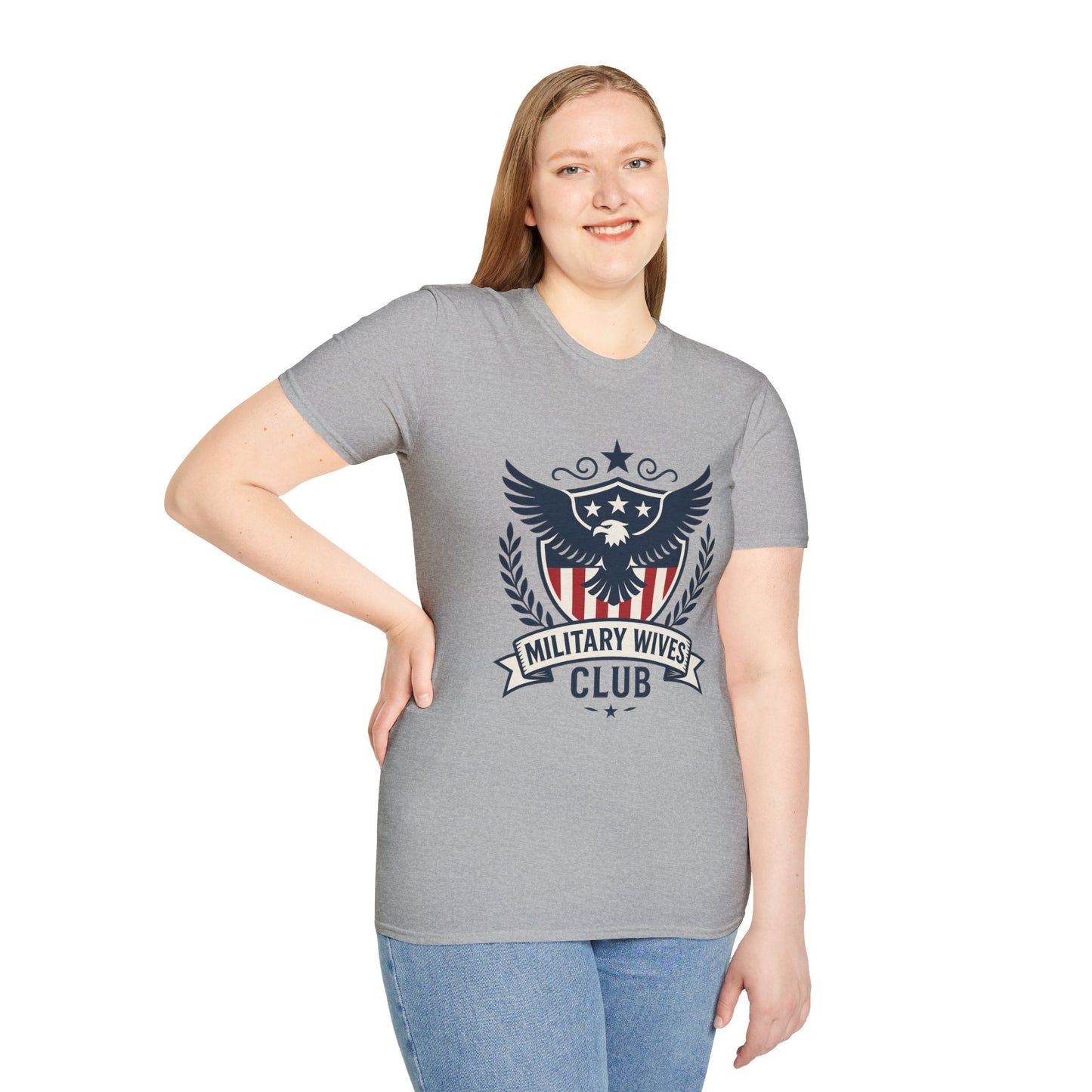 Military Wives Club Women's Relaxed Tshirt (Crest Logo)