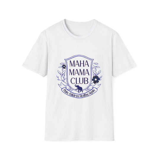 MAHA MAMA CLUB Women's Relaxed Tshirt (Open Crest Logo) - Sweet Baby Jeez Teez