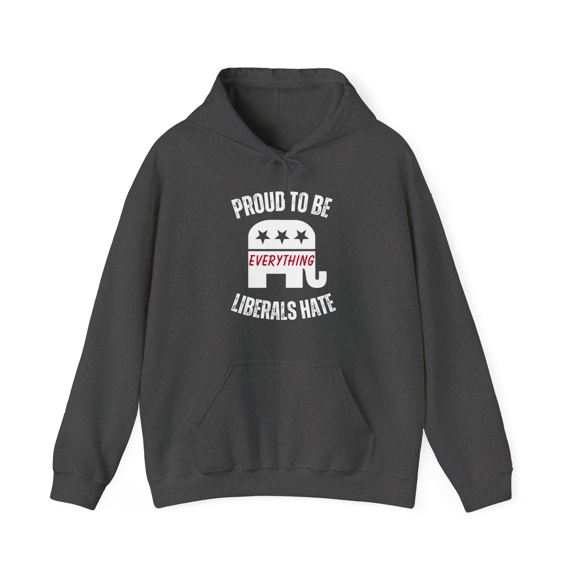 Proud to Be Men's Hoodie (White Logo) - Sweet Baby Jeez Teez