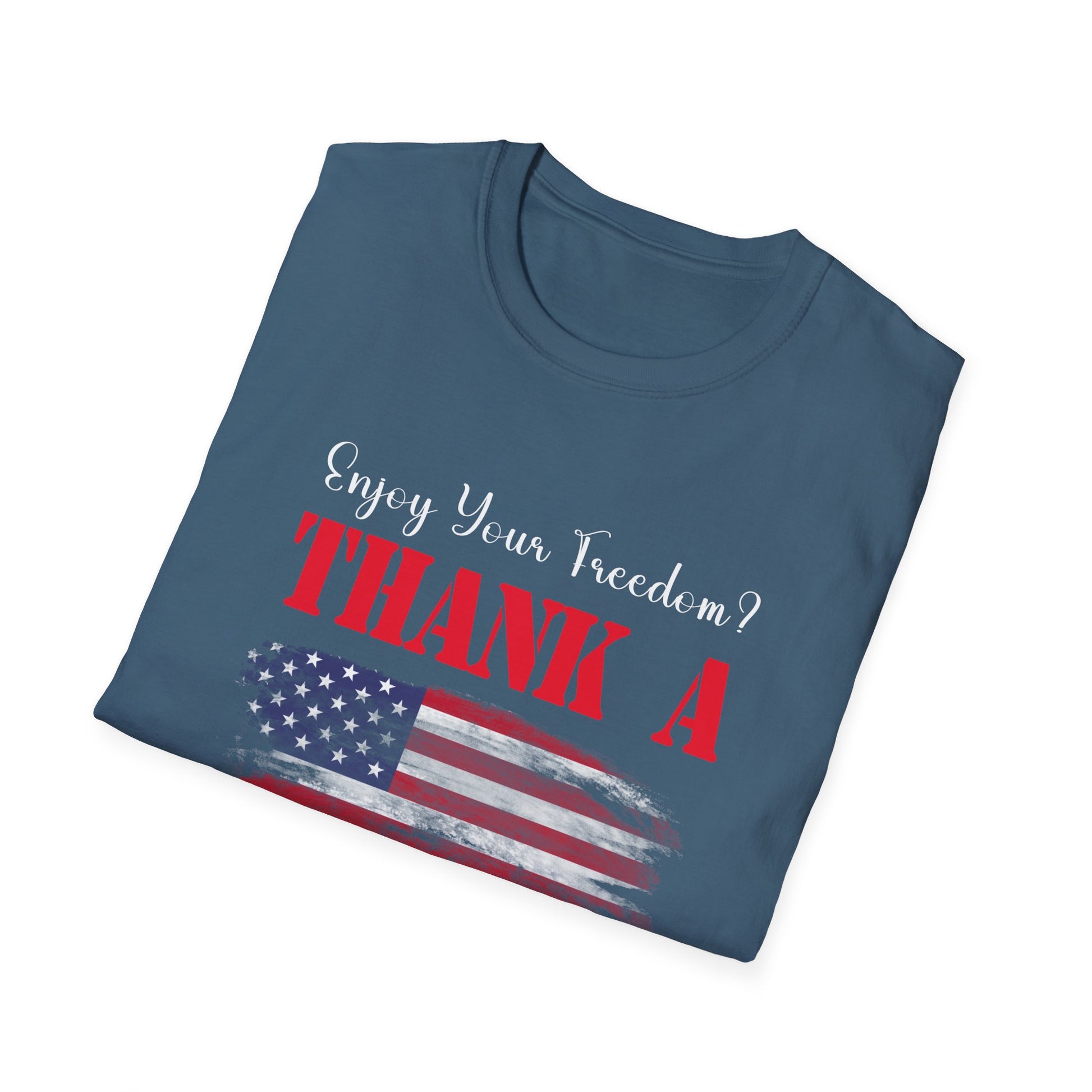 Enjoy Your Freedom Men's Tshirt (MM Color Logo) - Sweet Baby Jeez Teez