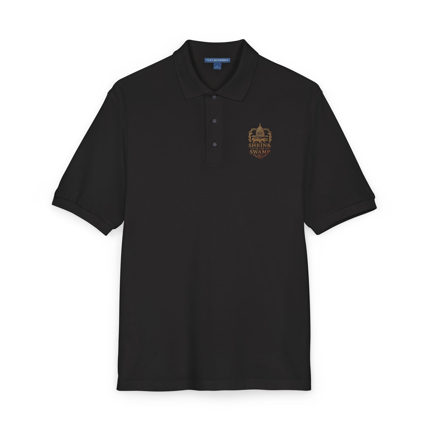 Shrink in the Swamp [TM] Logo Unisex Polo Shirt (Embroidery) - Sweet Baby Jeez Teez