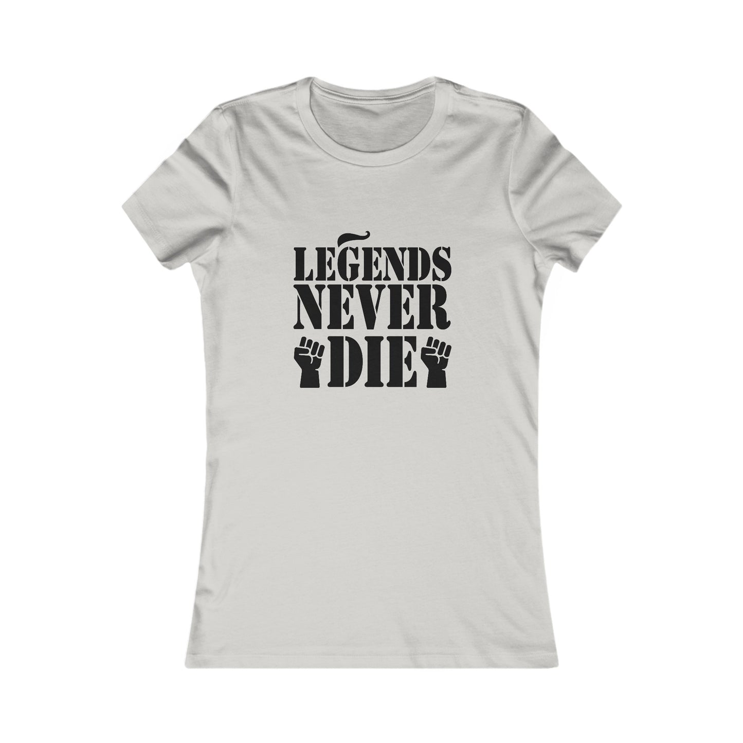 Legends Women's Fitted Tshirt (Black Logo) - Sweet Baby Jeez Teez