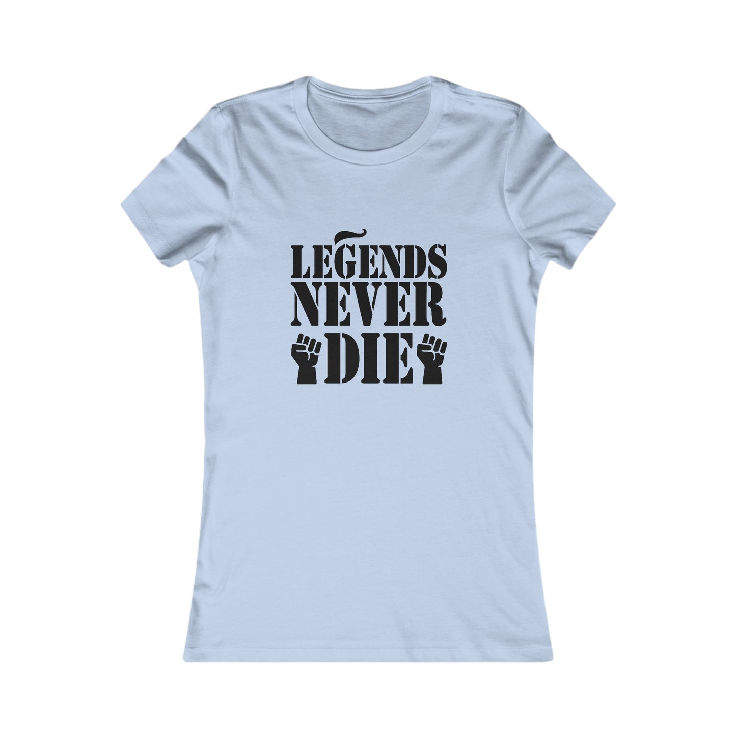 Legends Women's Fitted Tshirt (Black Logo) - Sweet Baby Jeez Teez