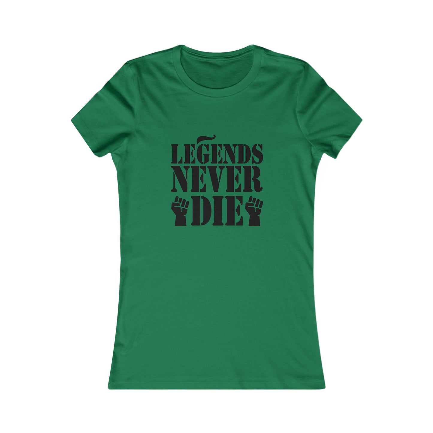 Legends Women's Fitted Tshirt (Black Logo) - Sweet Baby Jeez Teez
