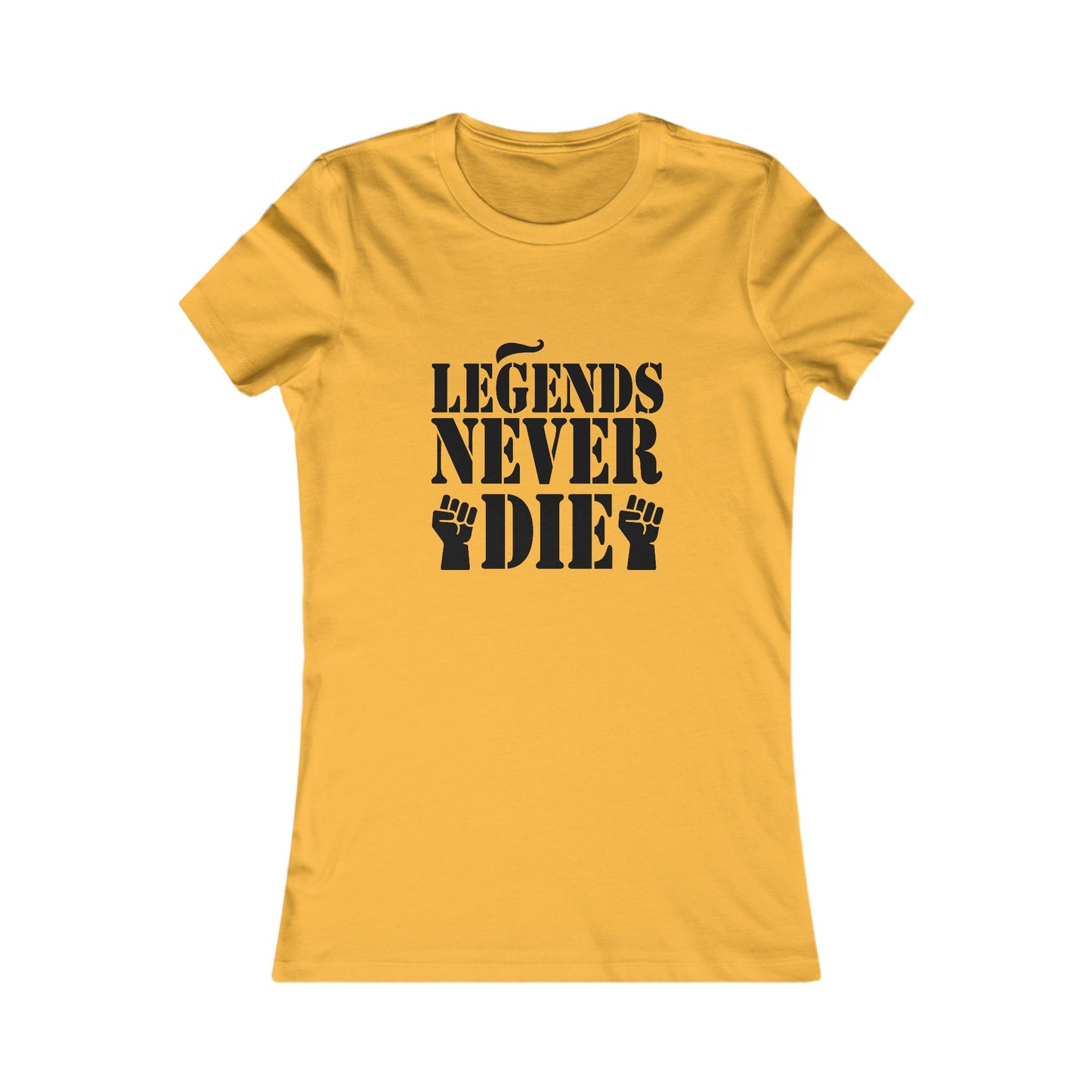 Legends Women's Fitted Tshirt (Black Logo) - Sweet Baby Jeez Teez
