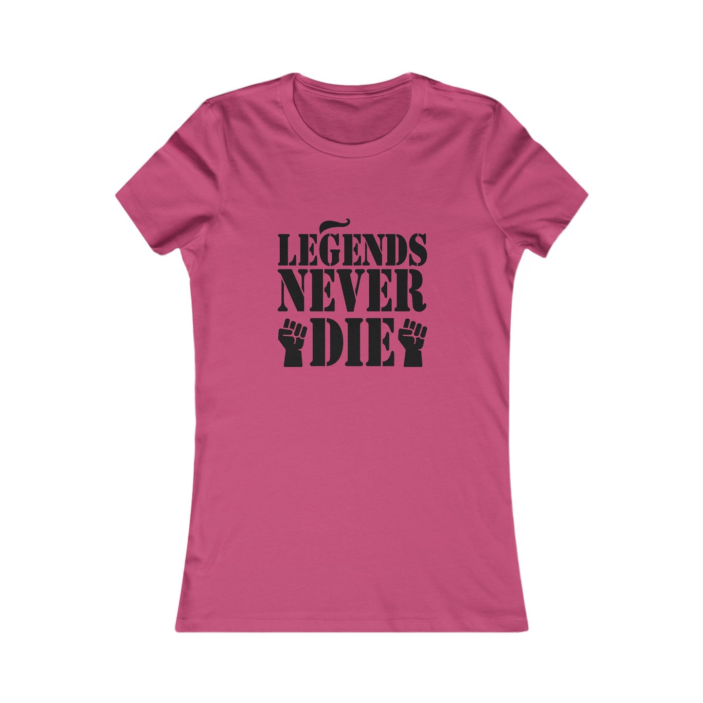 Legends Women's Fitted Tshirt (Black Logo) - Sweet Baby Jeez Teez