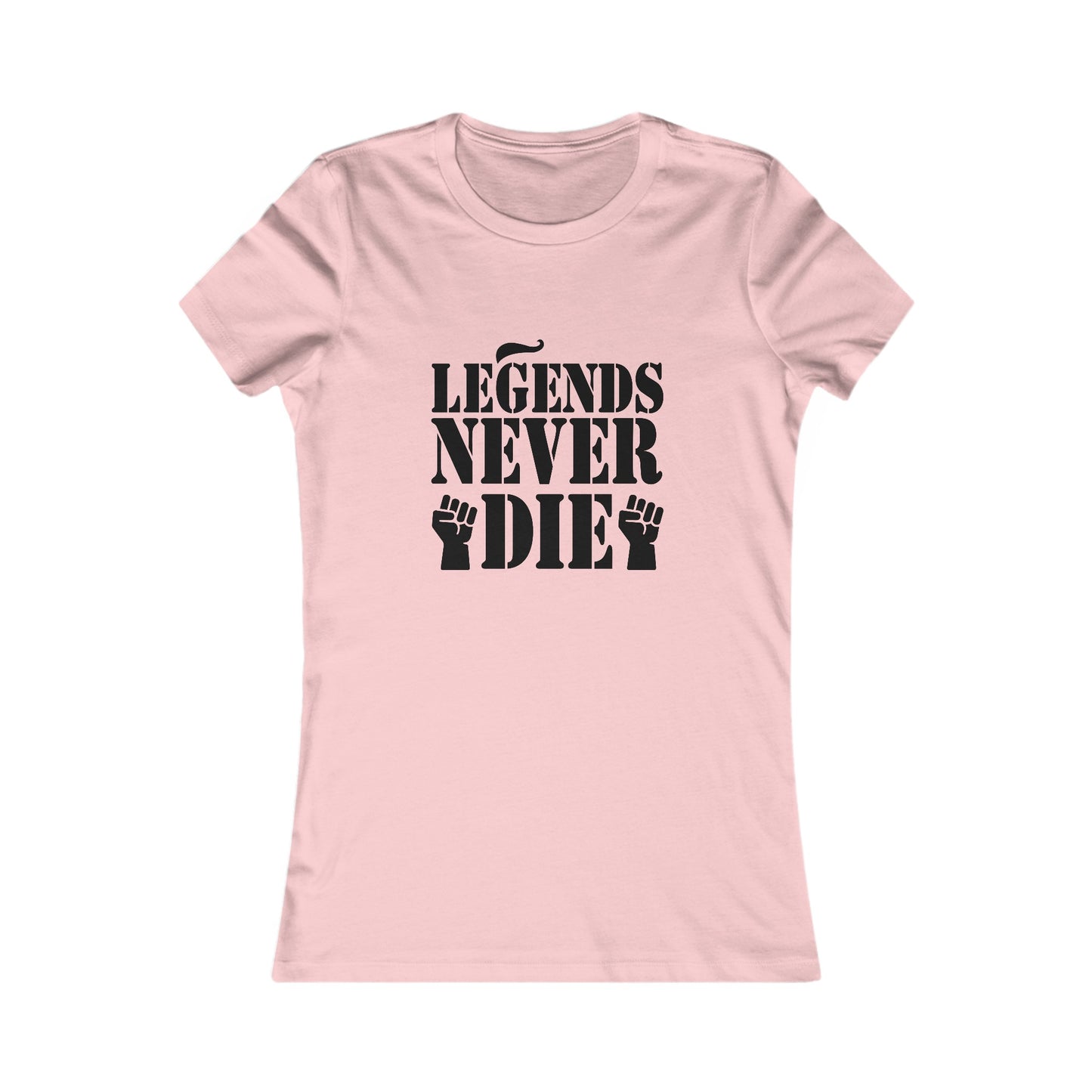 Legends Women's Fitted Tshirt (Black Logo) - Sweet Baby Jeez Teez
