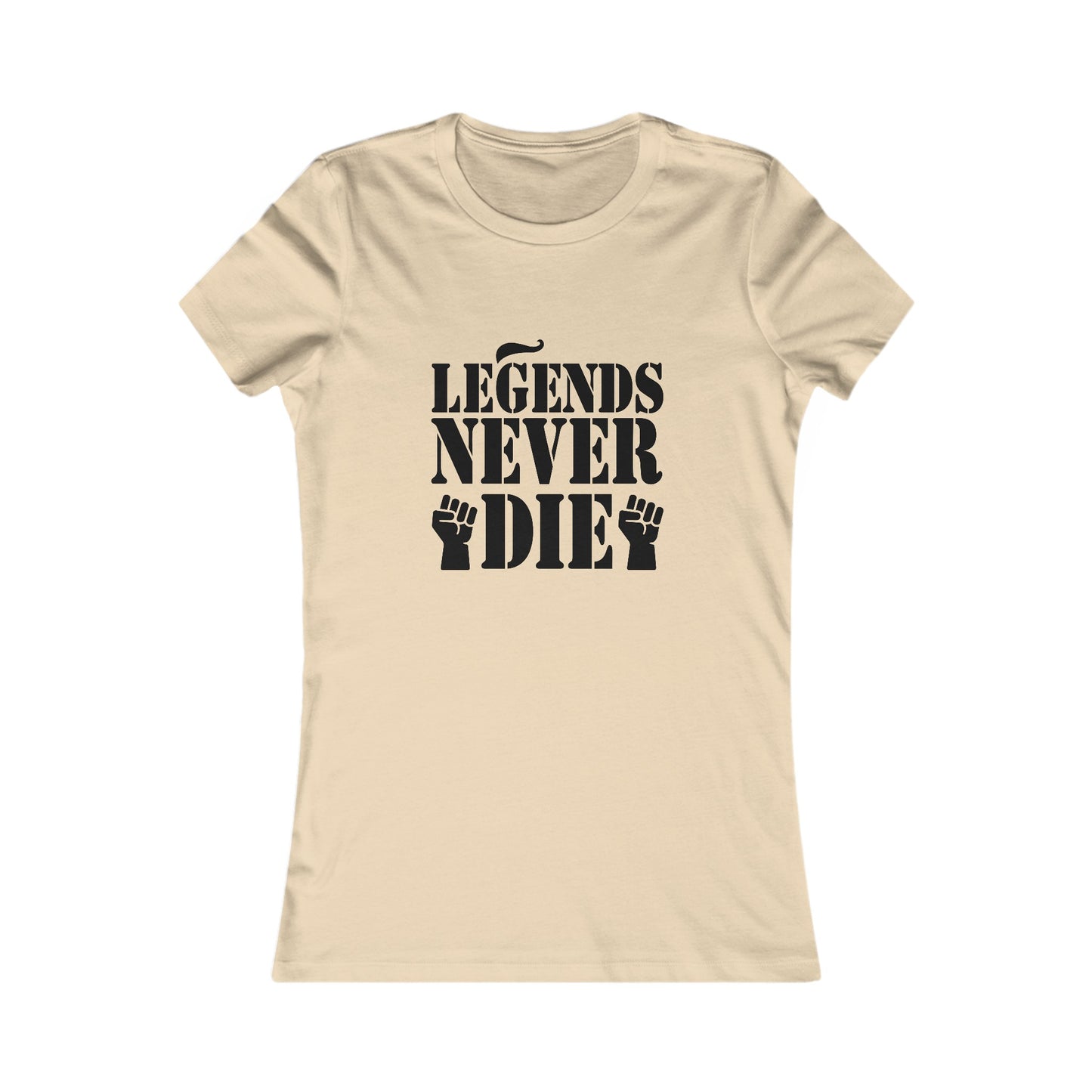 Legends Women's Fitted Tshirt (Black Logo) - Sweet Baby Jeez Teez