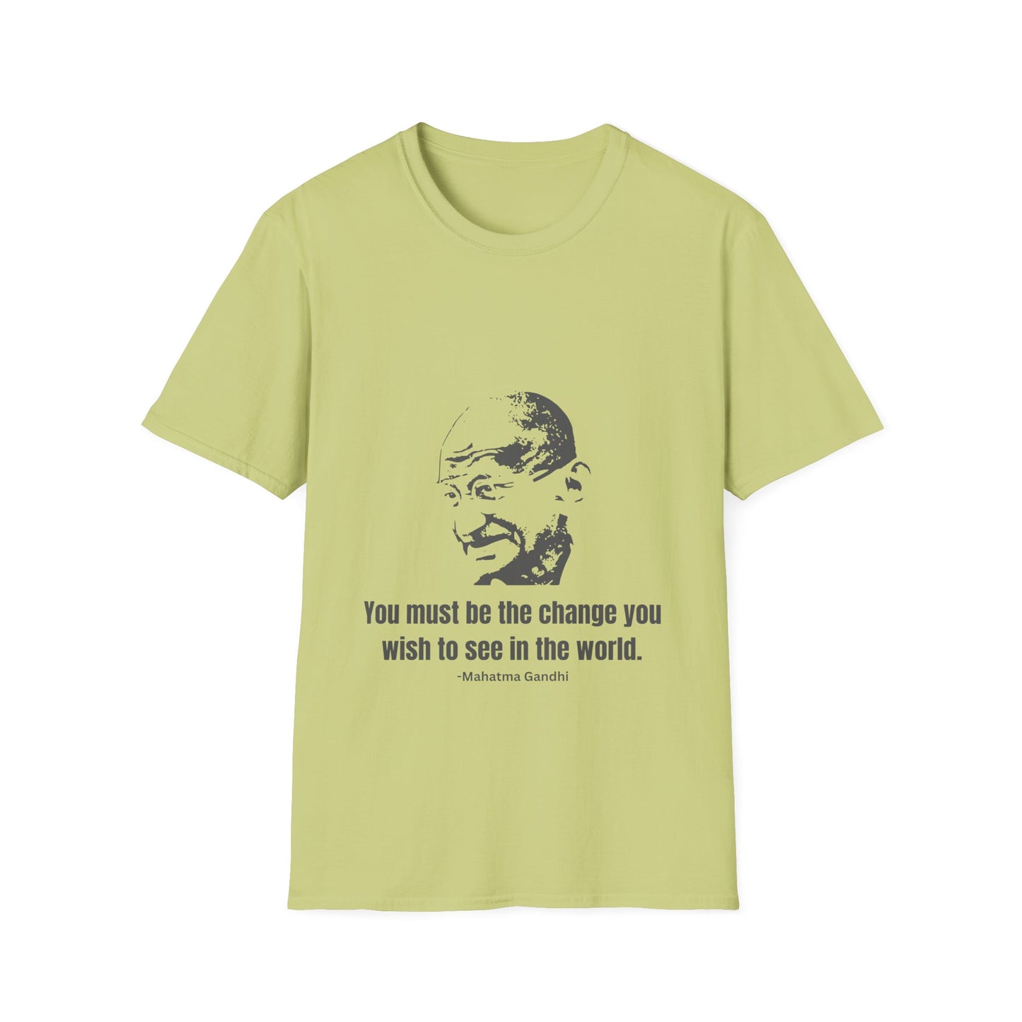 Be the Change Men's Tshirt (IW Gray Logo) - Sweet Baby Jeez Teez