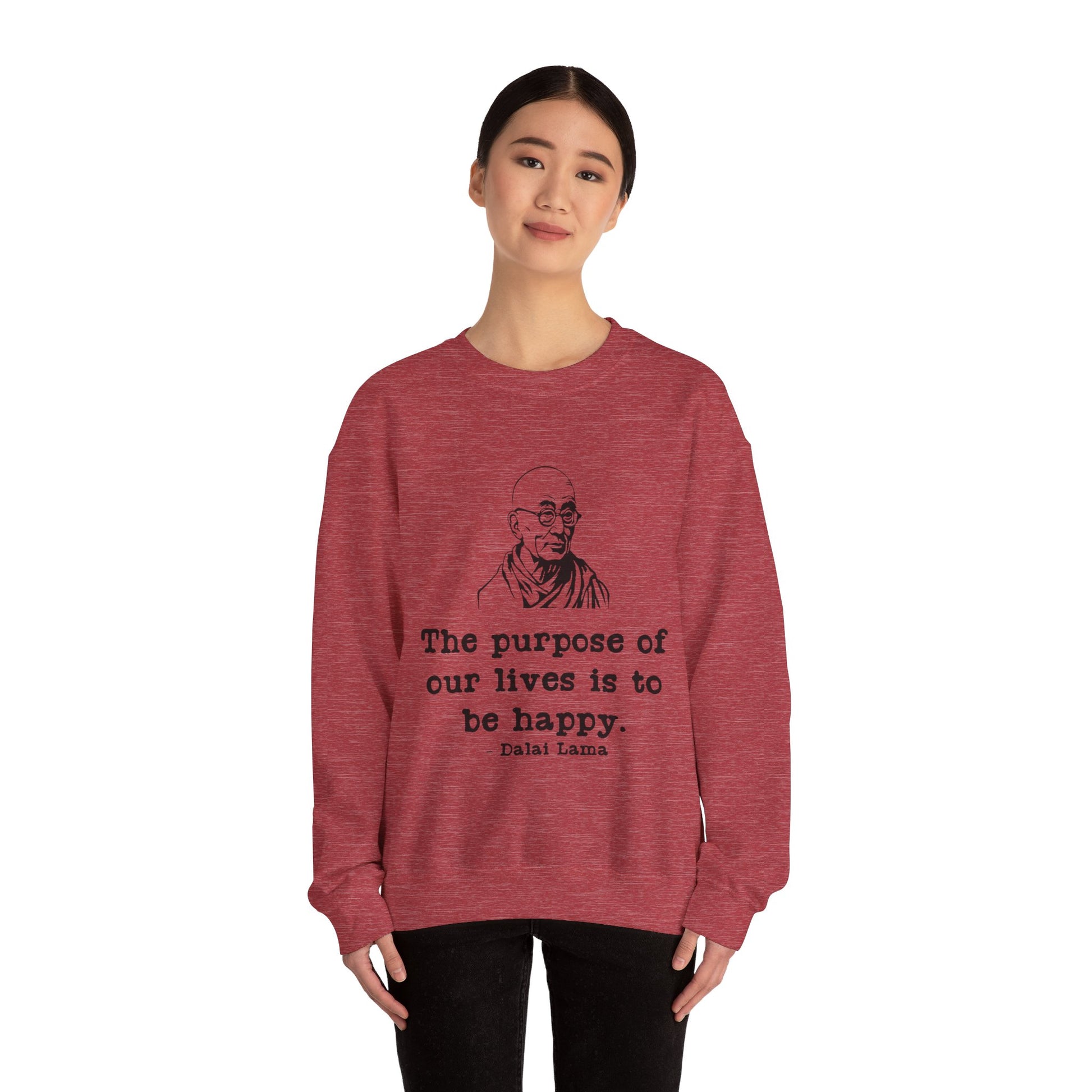 Purpose of Life Men's Sweatshirt (IW Black Logo) - Sweet Baby Jeez Teez