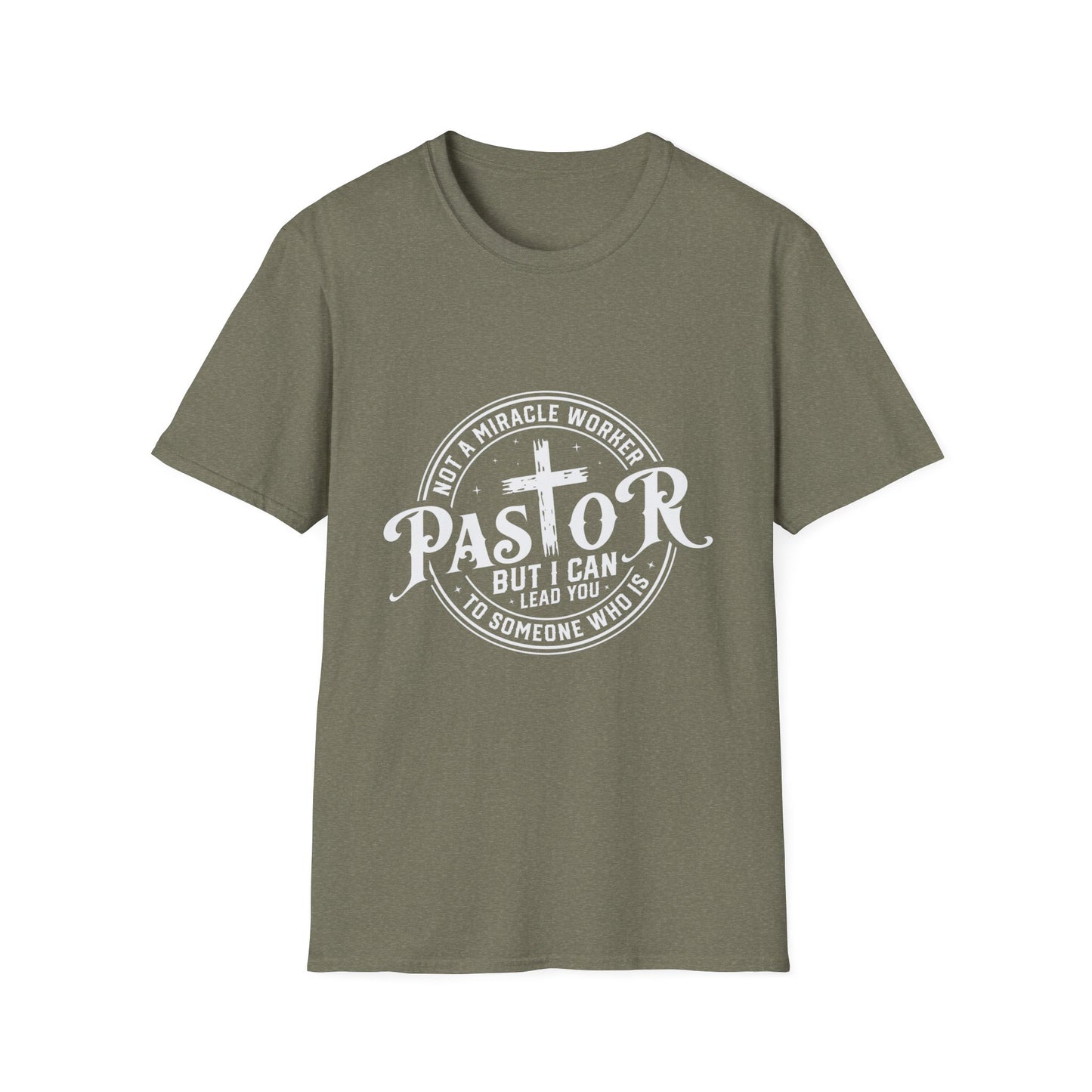 Pastor Men's Tshirt (White Logo) - Sweet Baby Jeez Teez