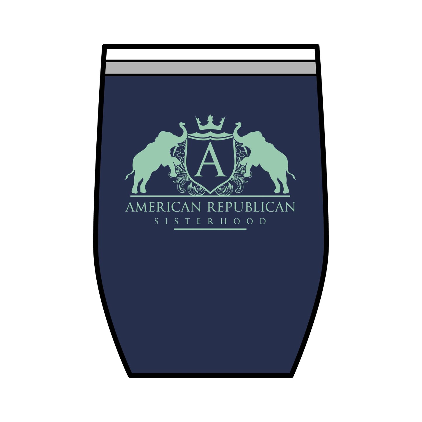 ARS Mint Logo Custom Wine Tumbler