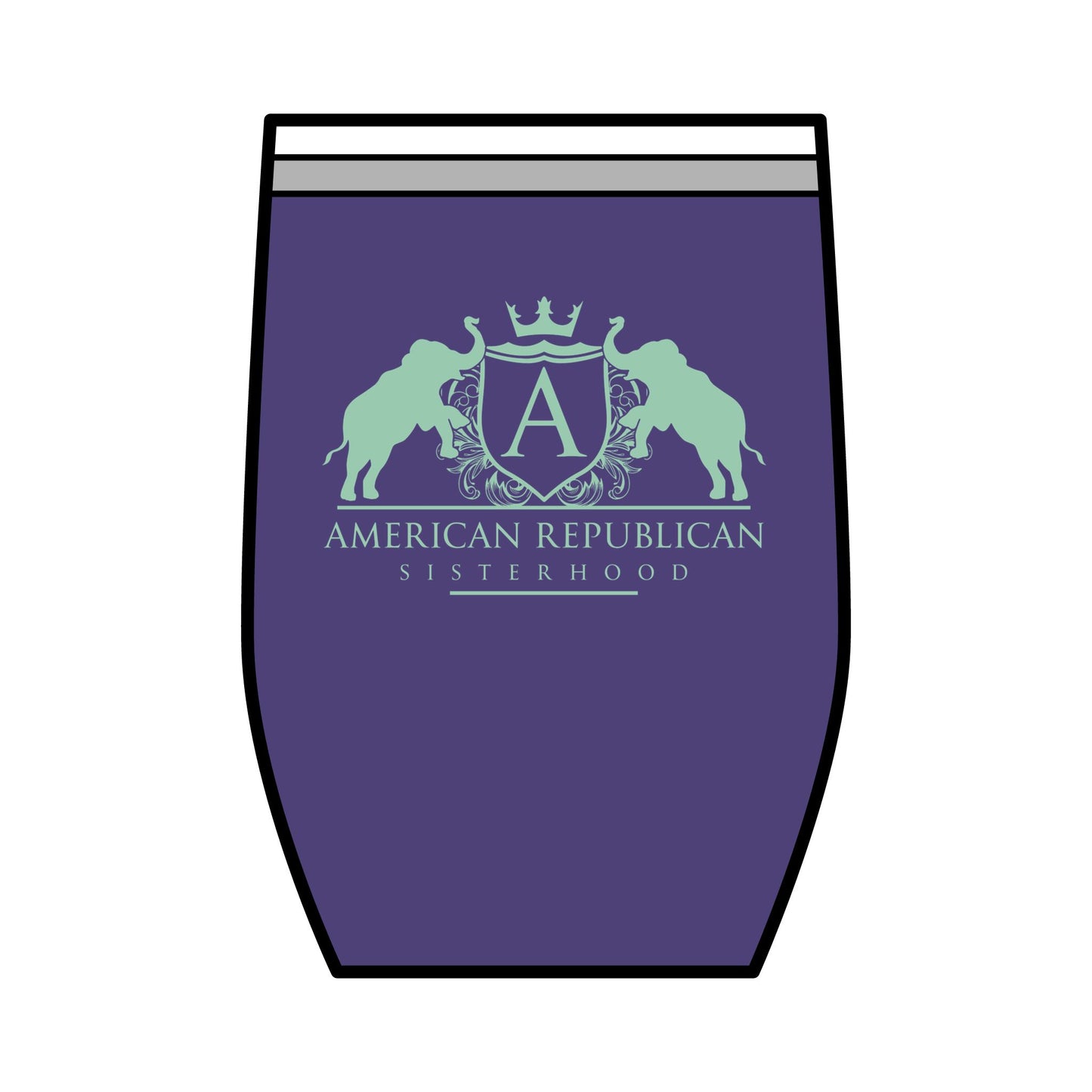 ARS Mint Logo Wine Tumbler, 12oz - Sweet Baby Jeez Teez