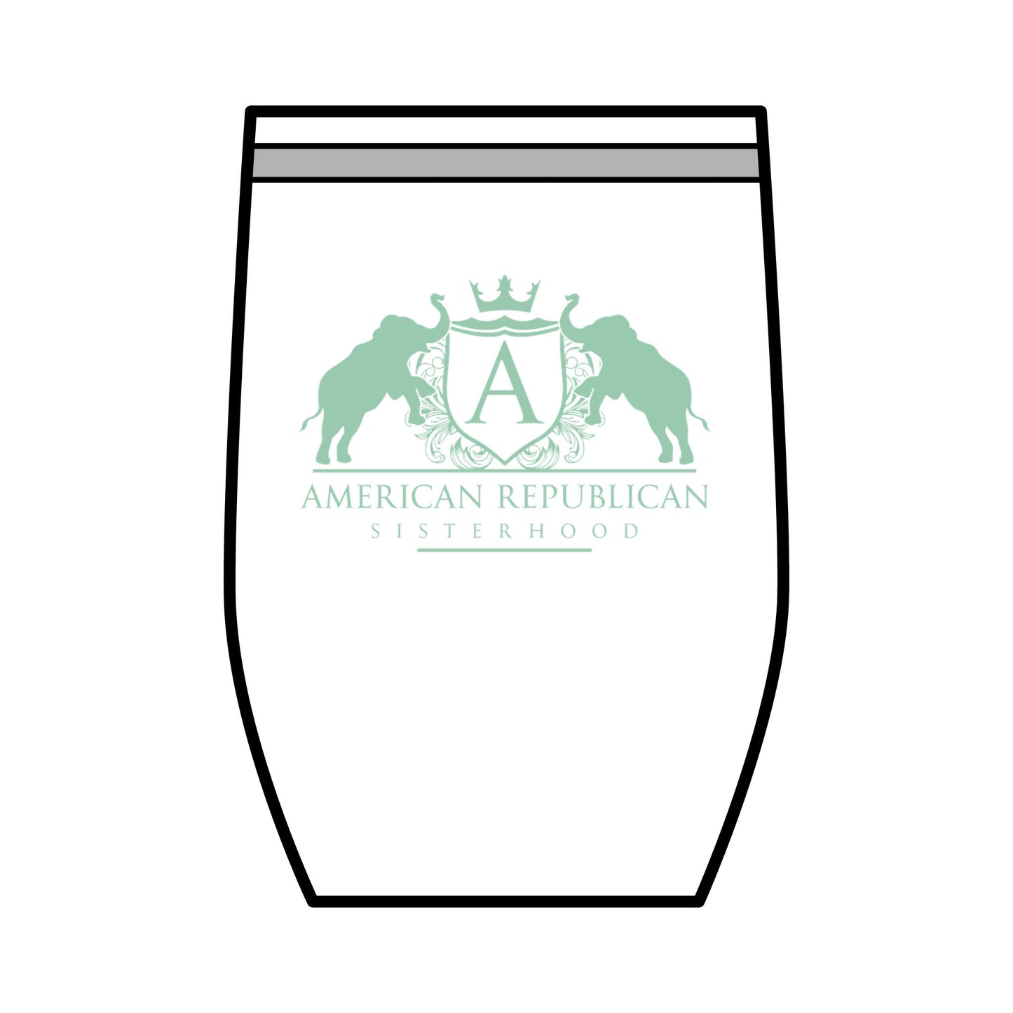 ARS Mint Logo Wine Tumbler, 12oz - Sweet Baby Jeez Teez