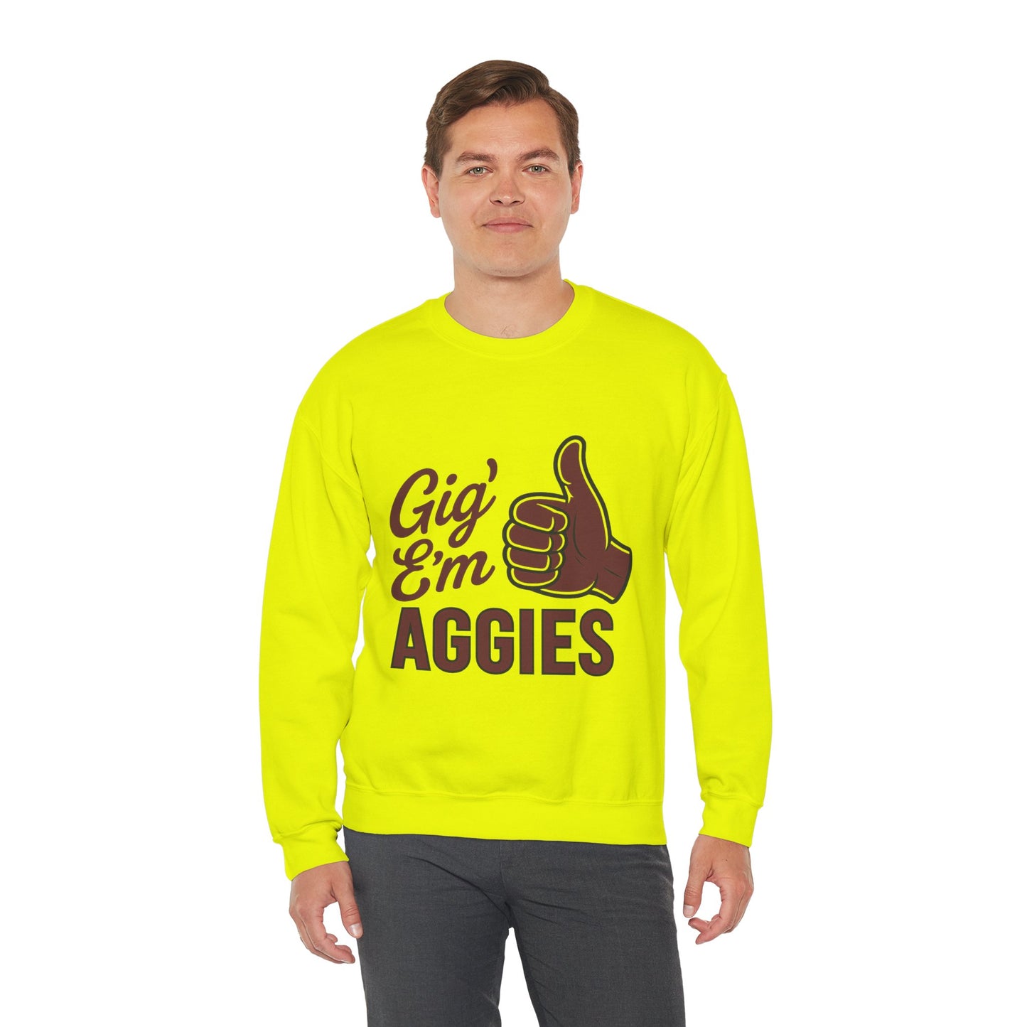 Gig 'Em Aggies Texas A&M Unisex Crewneck Sweatshirt - Sweet Baby Jeez Teez