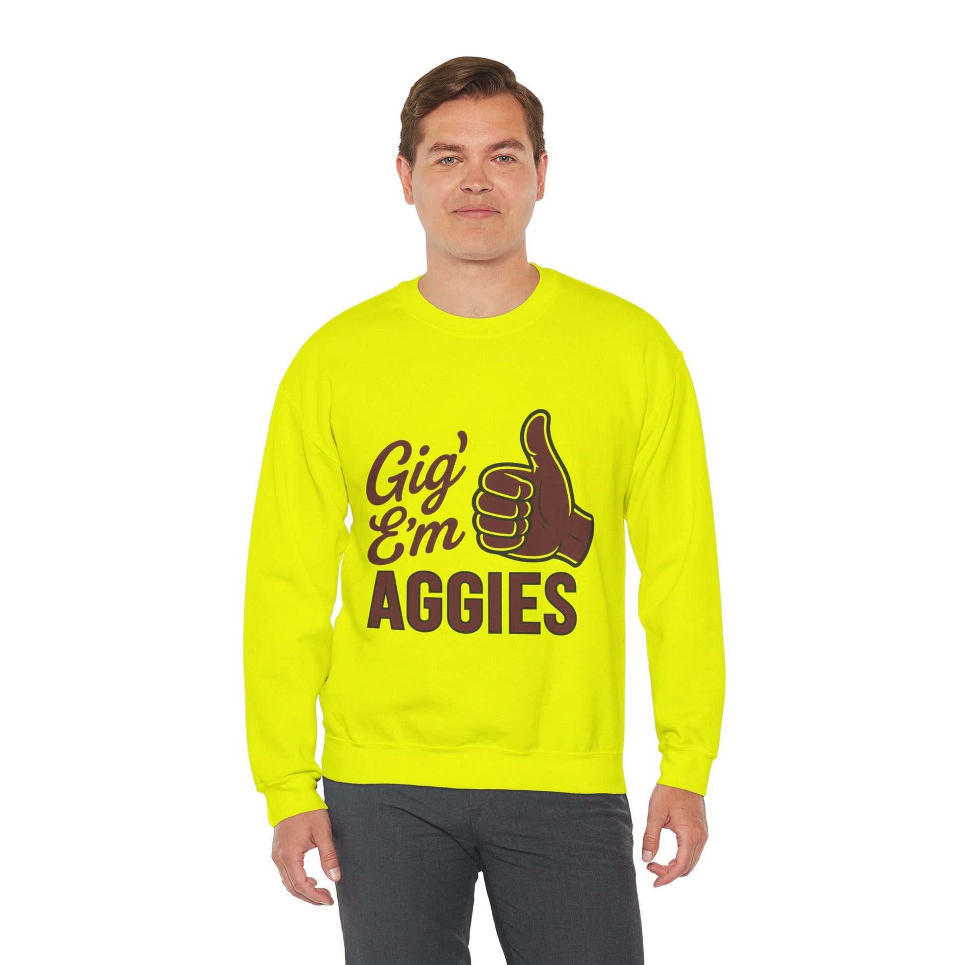 Gig 'Em Aggies Texas A&M Unisex Crewneck Sweatshirt - Sweet Baby Jeez Teez