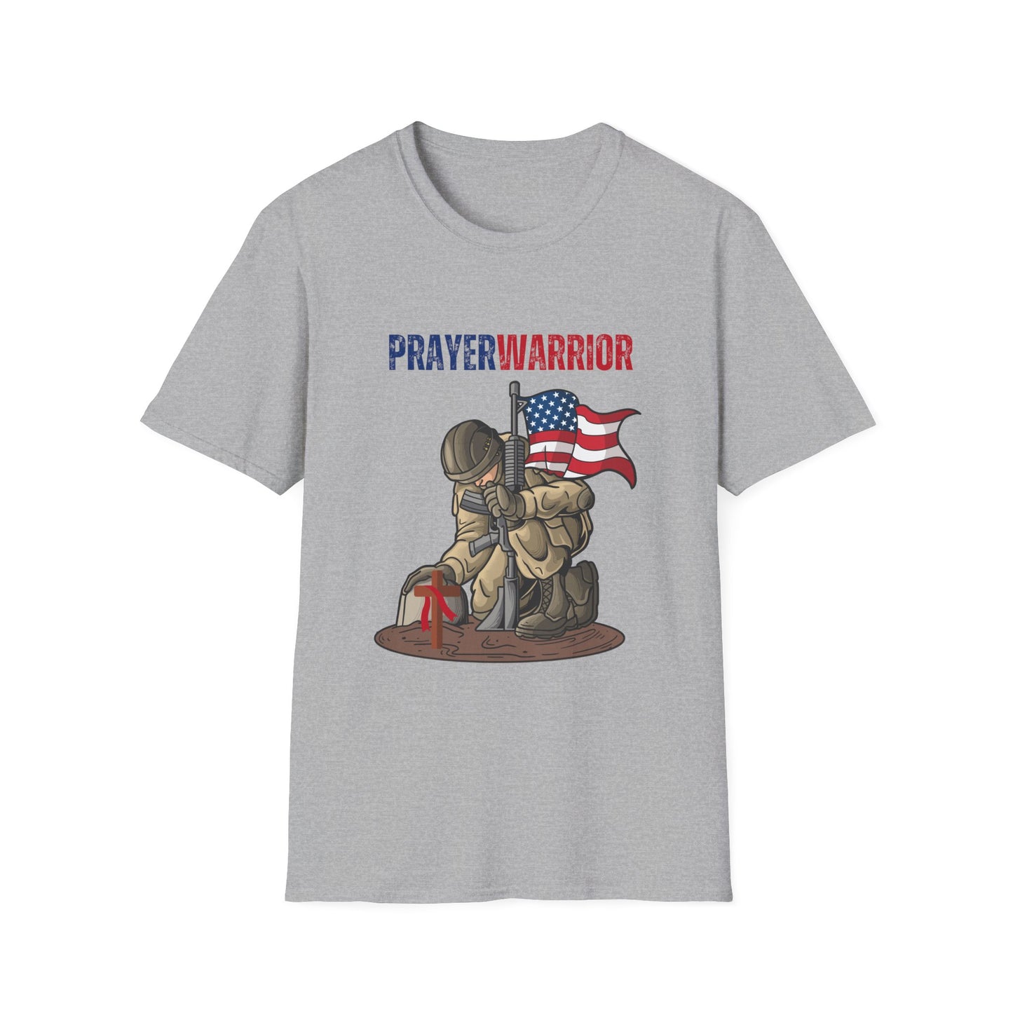 Prayer Warrior Soldier Men's Tshirt S-5XL - Sweet Baby Jeez Teez