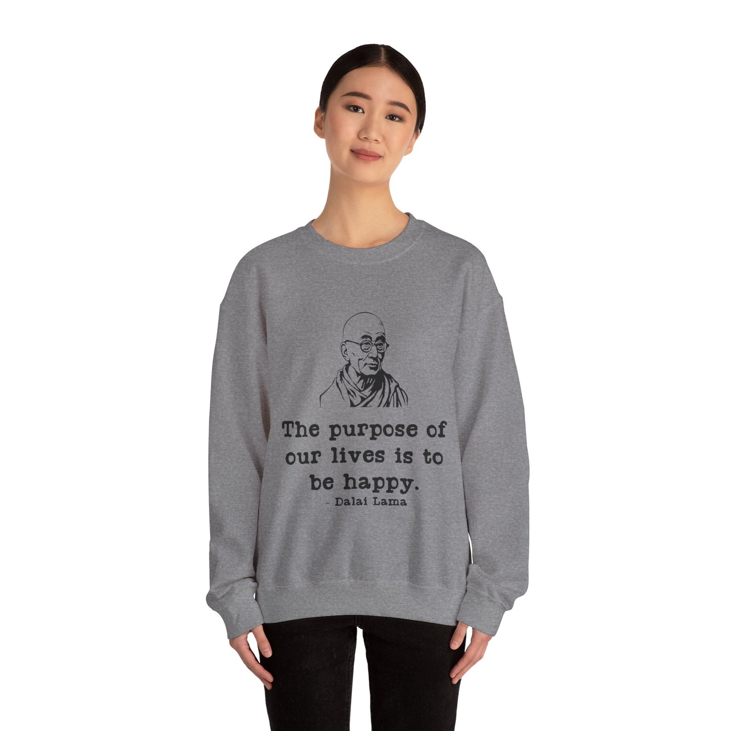 Purpose of Life Men's Sweatshirt (IW Black Logo) - Sweet Baby Jeez Teez