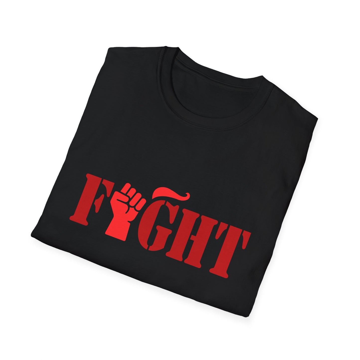Fight Women's Relaxed/Plus Tshirt (Red Fist Logo) - Sweet Baby Jeez Teez