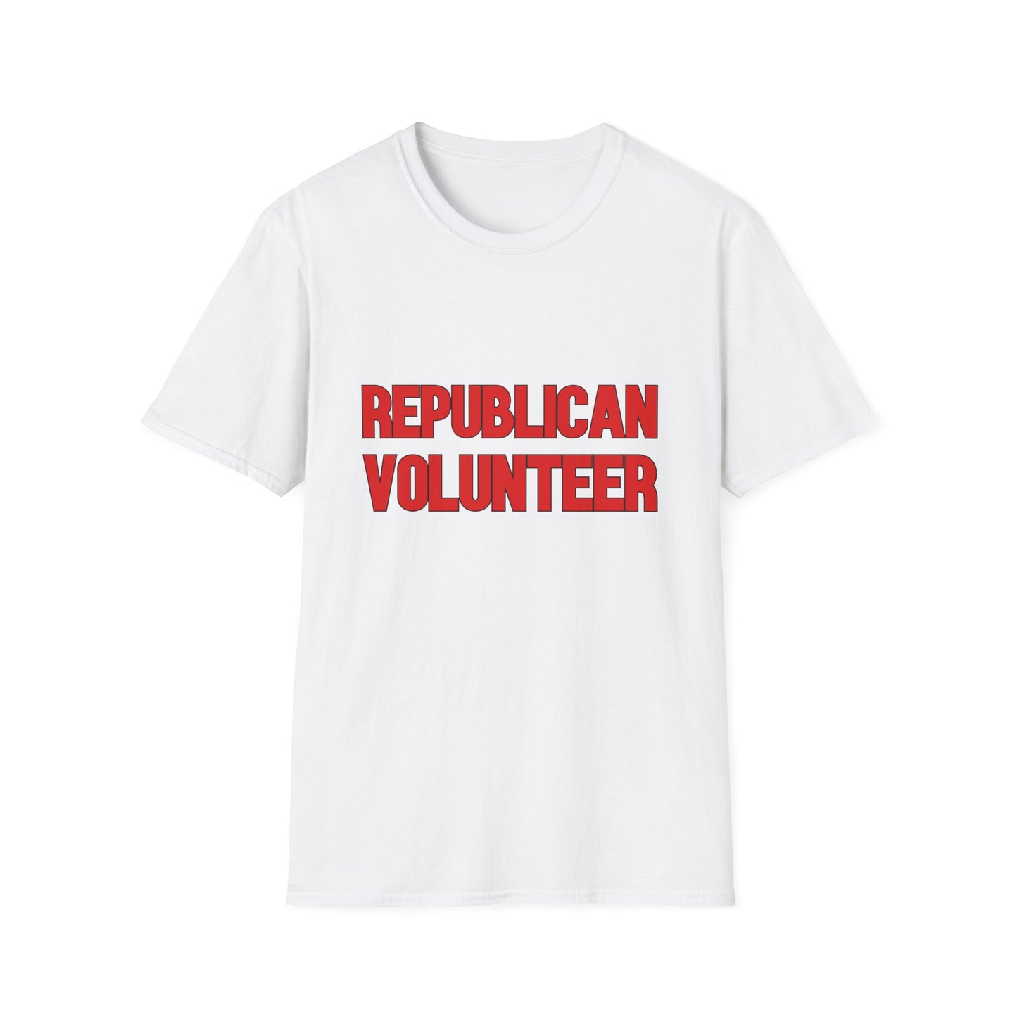 Republican Volunteer Unisex Tshirt (Red Logo) - Sweet Baby Jeez Teez