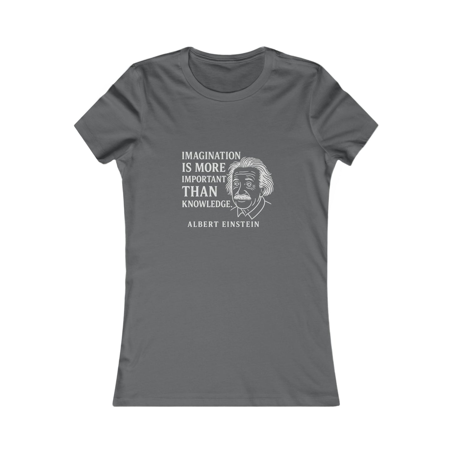 "Imagination" Einstein Quote Women's Fitted T-Shirt (IW Logo)
