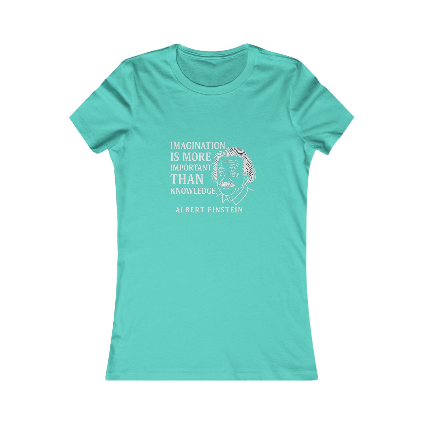 "Imagination" Einstein Quote Women's Fitted T-Shirt (IW Logo)