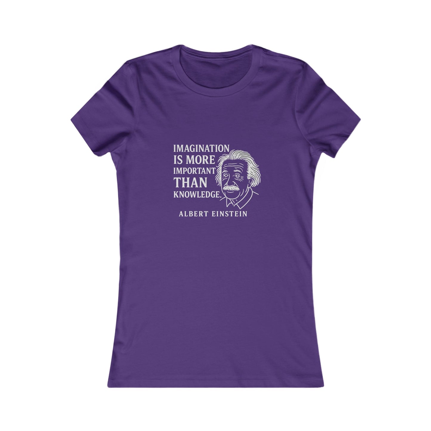 "Imagination" Einstein Quote Women's Fitted T-Shirt (IW Logo)