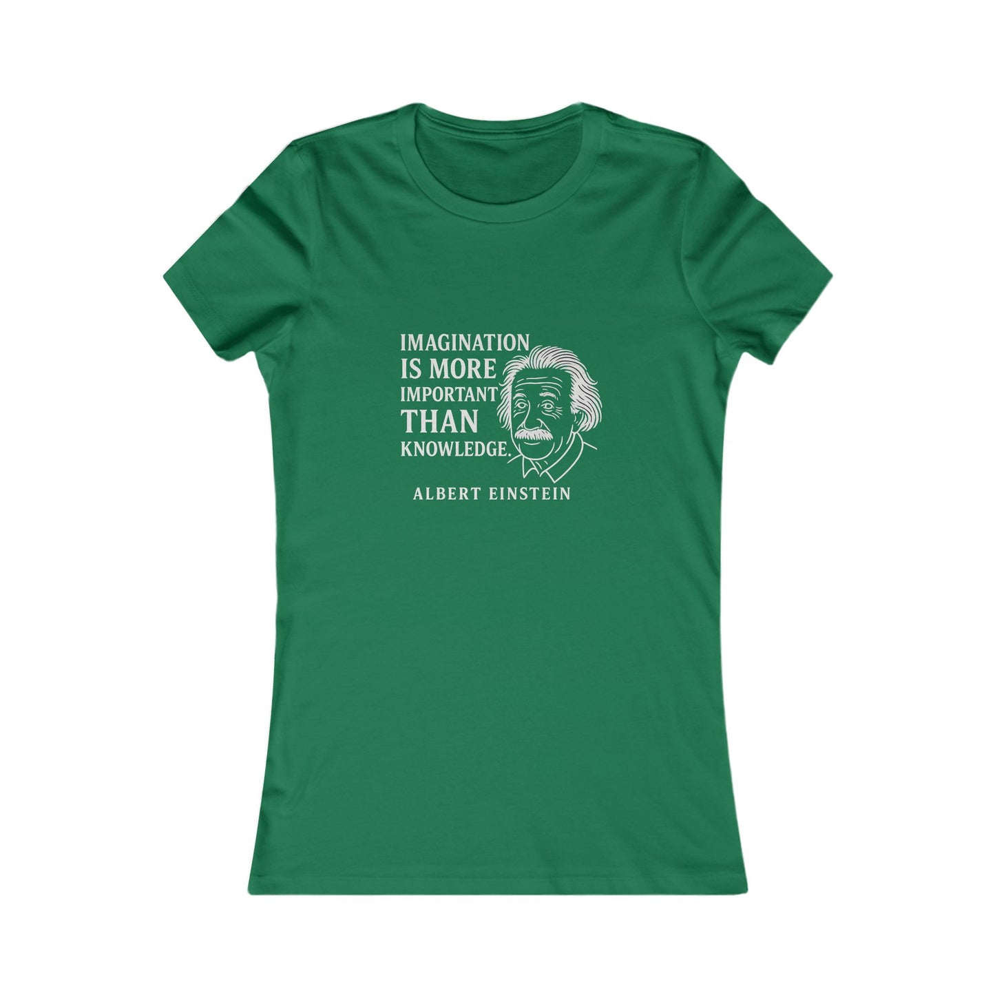 "Imagination" Einstein Quote Women's Fitted T-Shirt (IW Logo)
