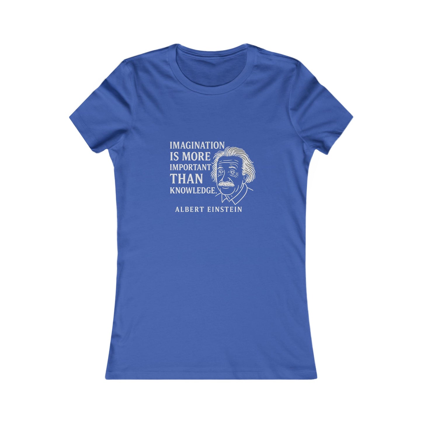"Imagination" Einstein Quote Women's Fitted T-Shirt (IW Logo)