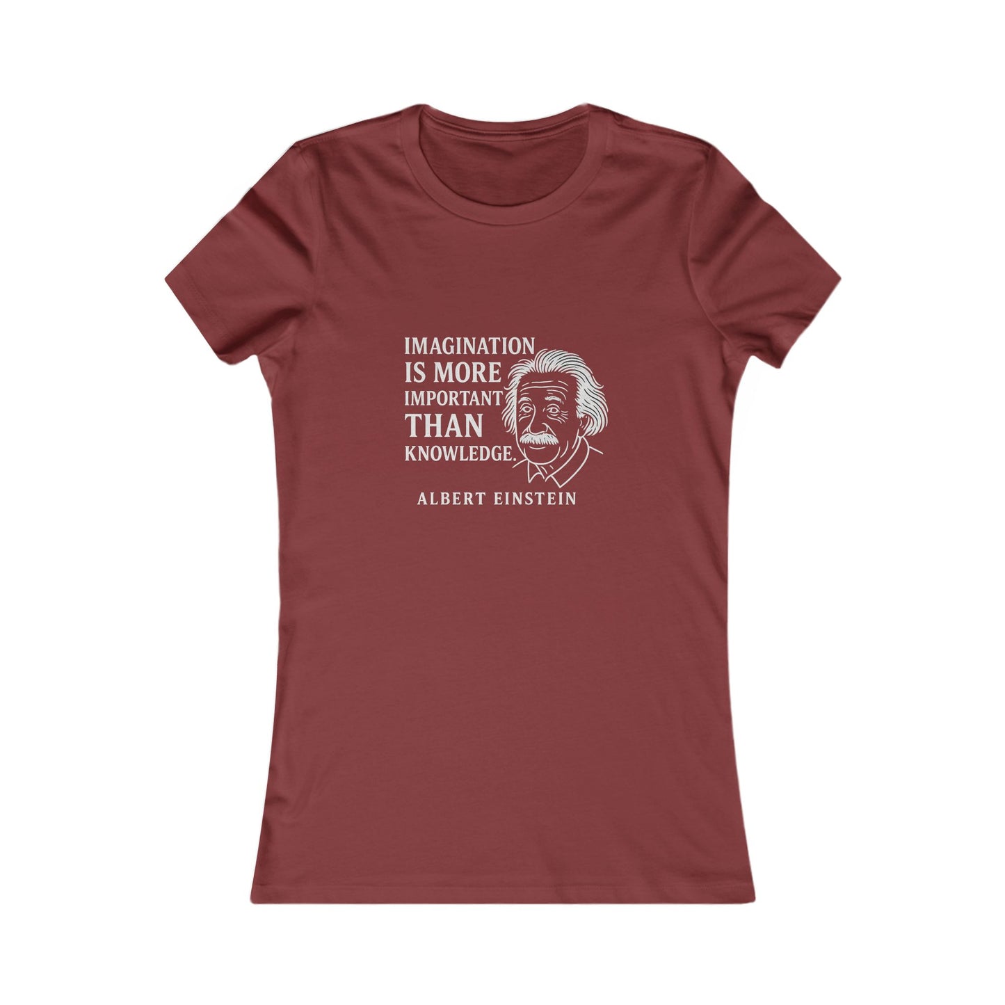 "Imagination" Einstein Quote Women's Fitted T-Shirt (IW Logo)