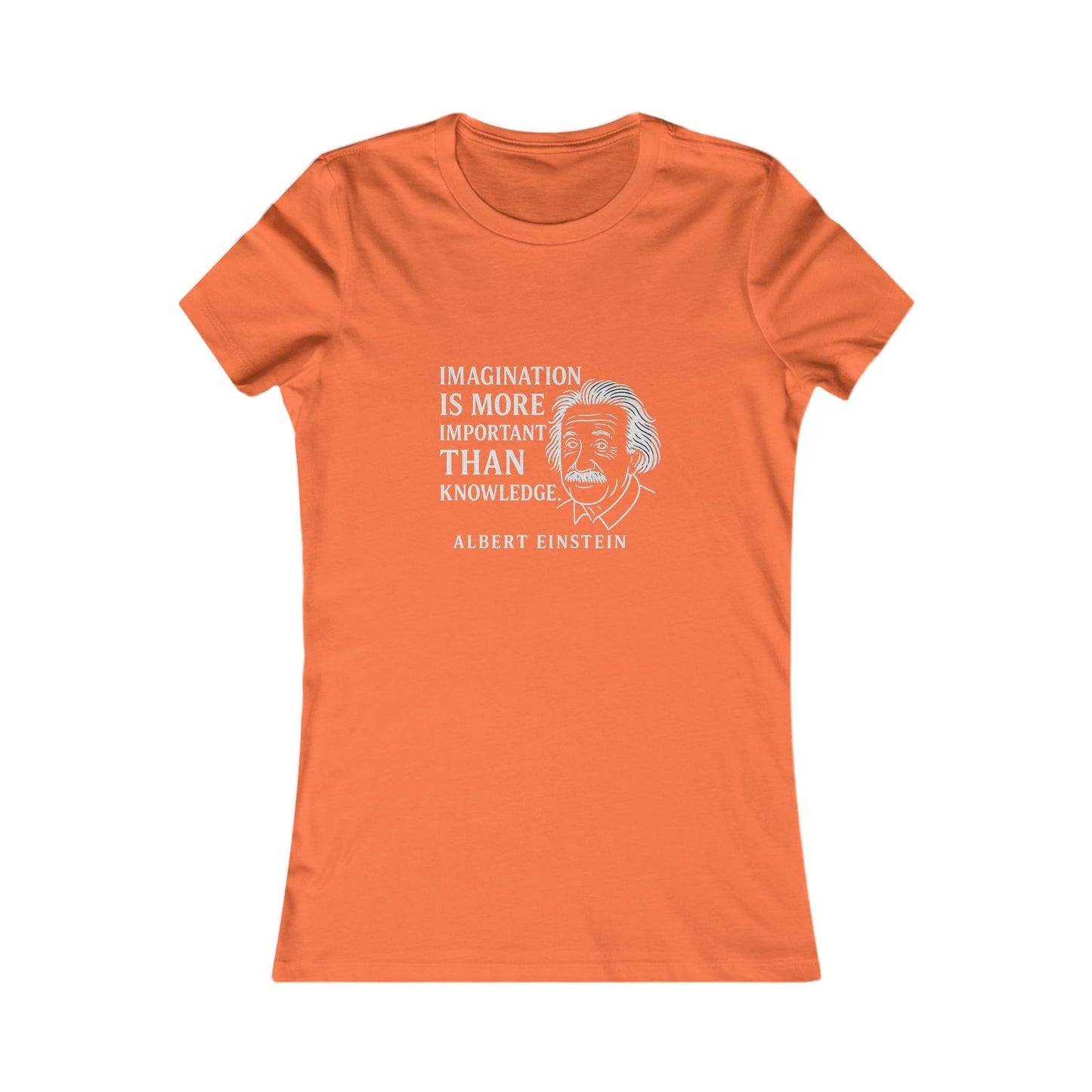 "Imagination" Einstein Quote Women's Fitted T-Shirt (IW Logo)