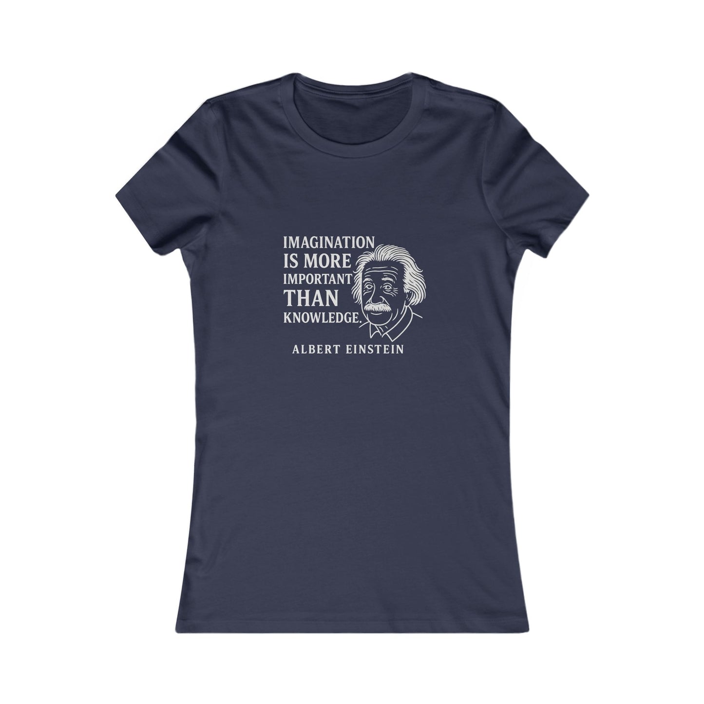 "Imagination" Einstein Quote Women's Fitted T-Shirt (IW Logo)