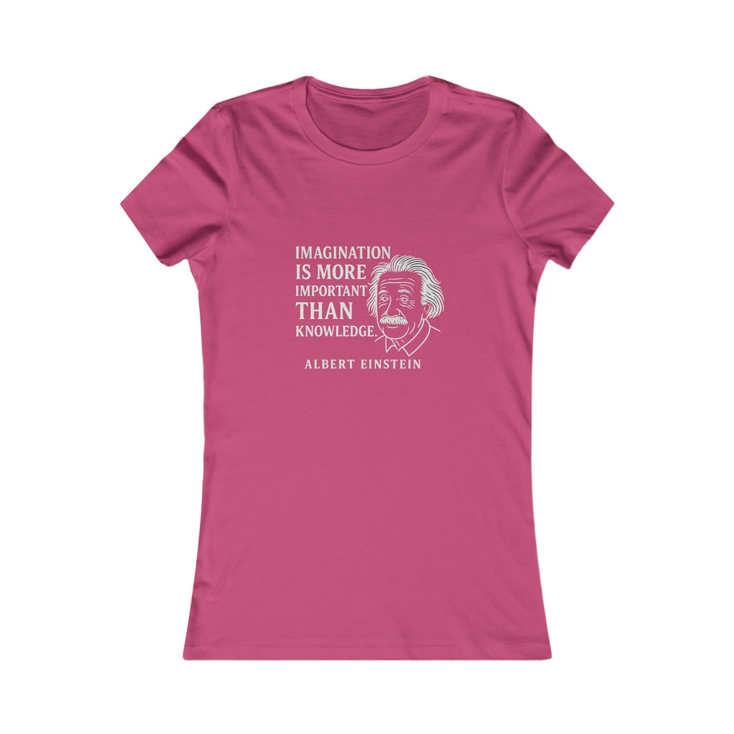 "Imagination" Einstein Quote Women's Fitted T-Shirt (IW Logo)