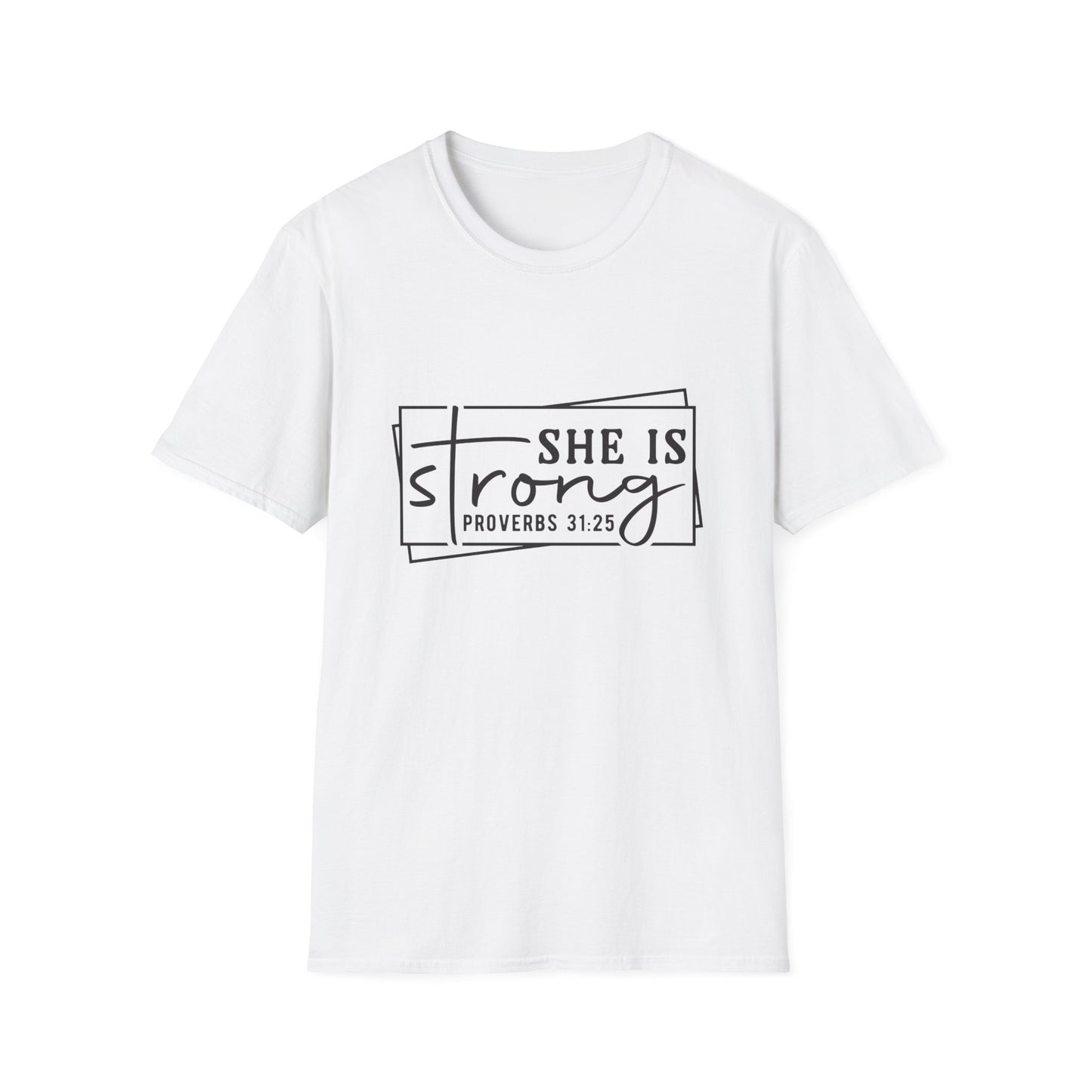 She is Strong Women's Relaxed/Plus Tshirt (Box Logo) - Sweet Baby Jeez Teez