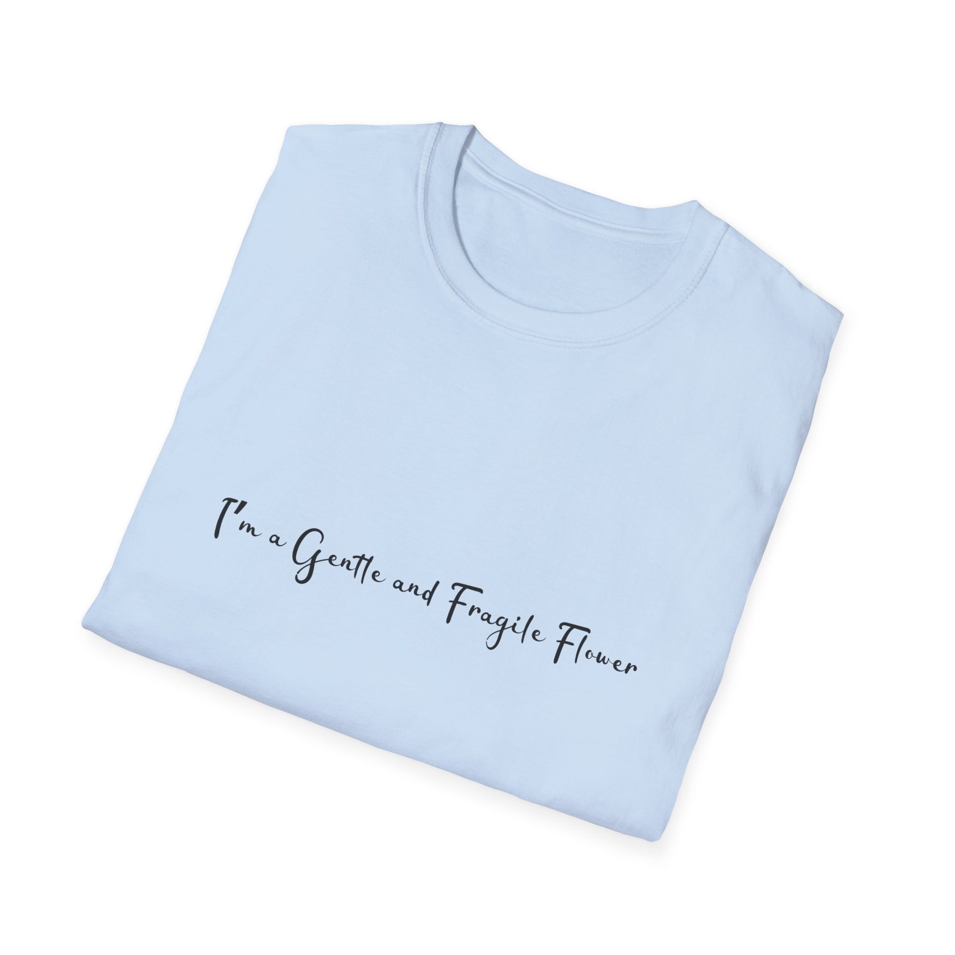 Fragile Flower Womens Relaxed/Plus Tshirt (FP Black Logo) - Sweet Baby Jeez Teez