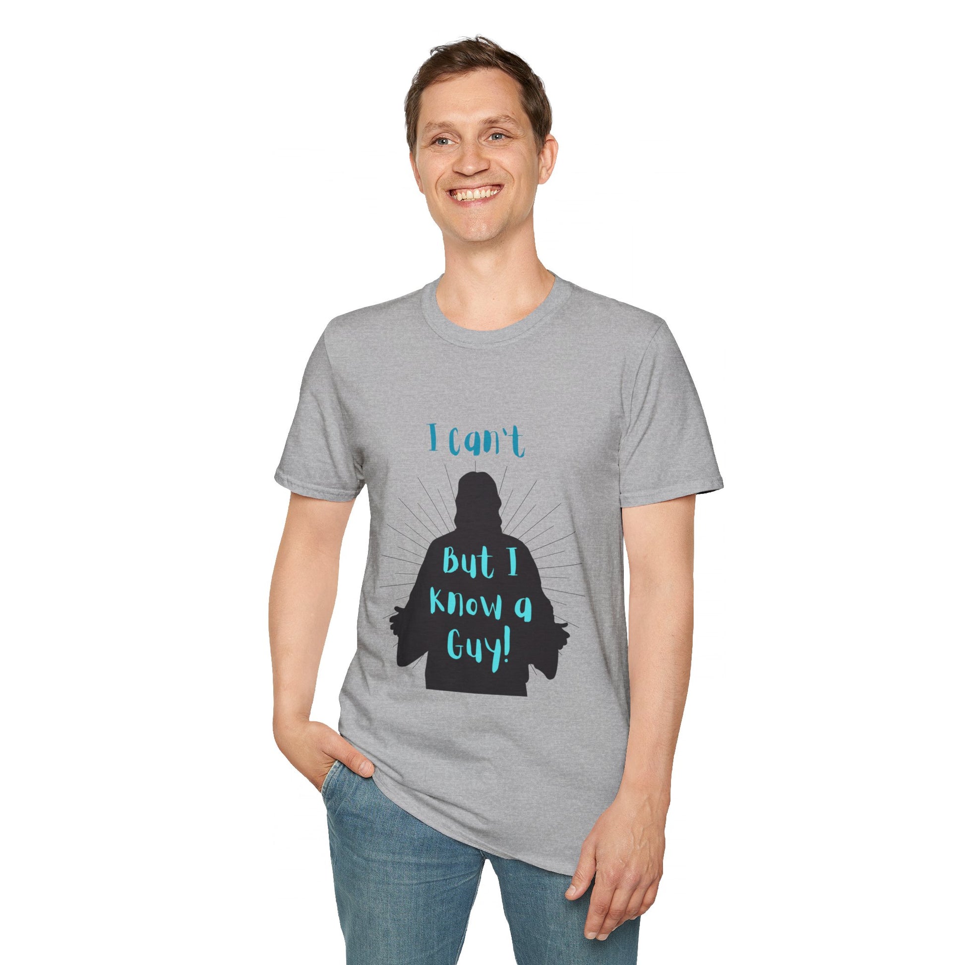 I Know a Guy Men's Tshirt (Black Logo) - Sweet Baby Jeez Teez