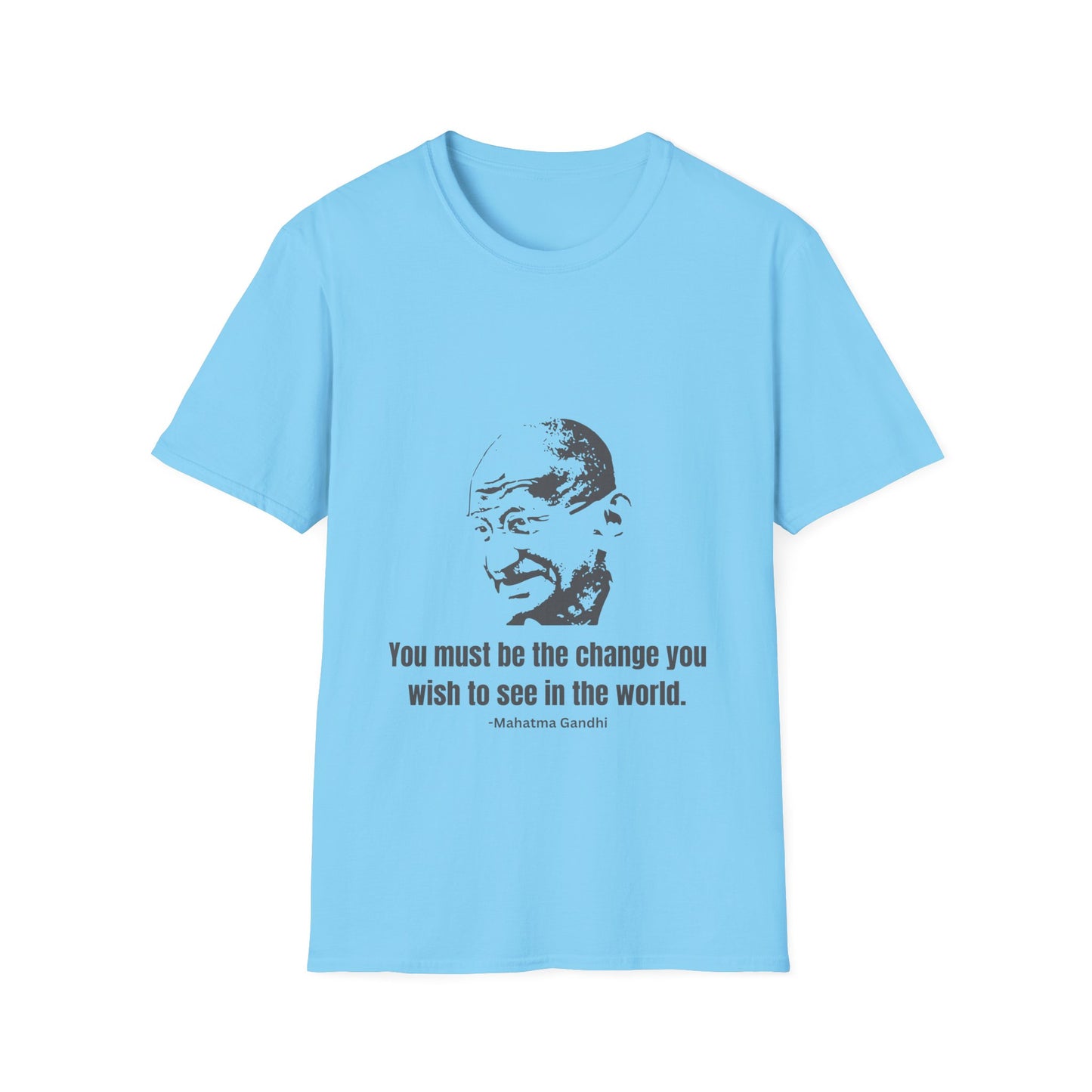 Be the Change Men's Tshirt (IW Gray Logo) - Sweet Baby Jeez Teez