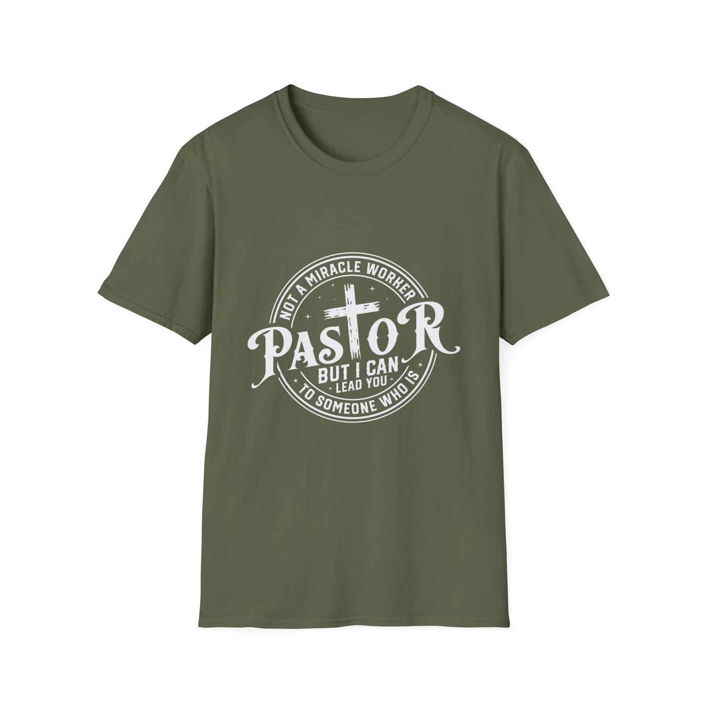 Pastor Men's Tshirt (White Logo) - Sweet Baby Jeez Teez