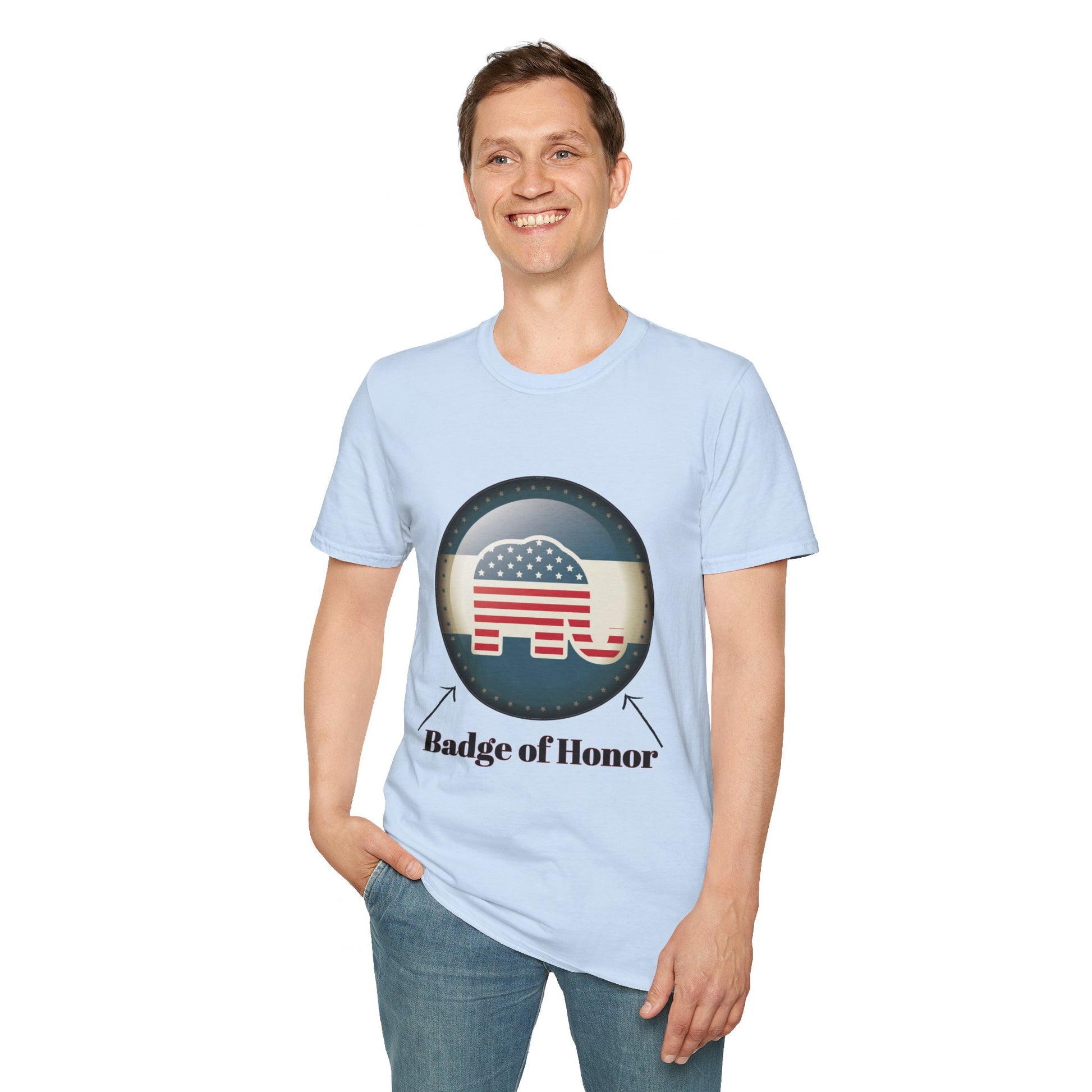 Badge of Honor Men's Tshirt - Sweet Baby Jeez Teez