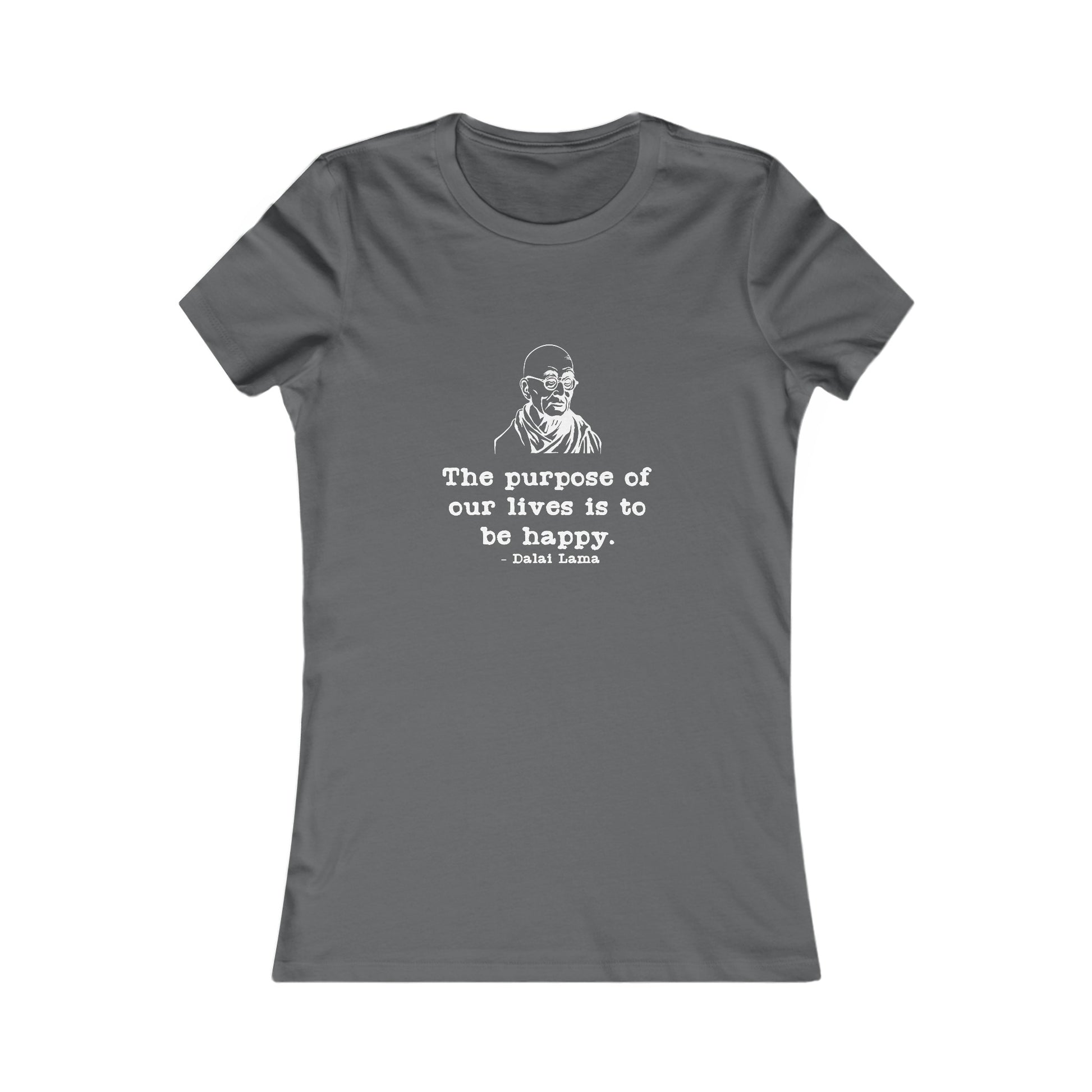 Purpose of Life Womens Fitted Tshirt (IW White Logo) - Sweet Baby Jeez Teez