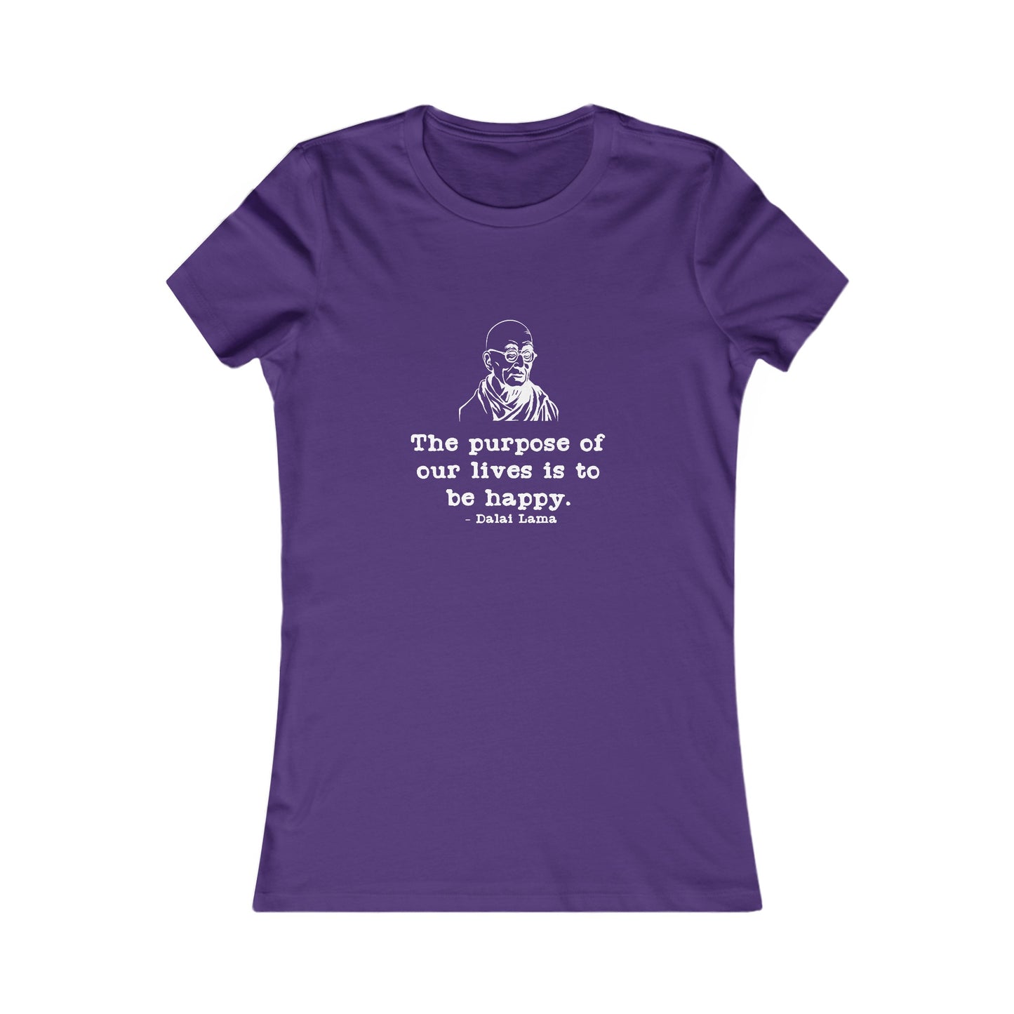 Purpose of Life Womens Fitted Tshirt (IW White Logo) - Sweet Baby Jeez Teez