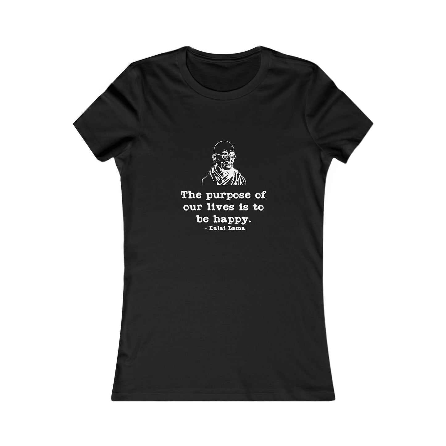Purpose of Life Womens Fitted Tshirt (IW White Logo) - Sweet Baby Jeez Teez