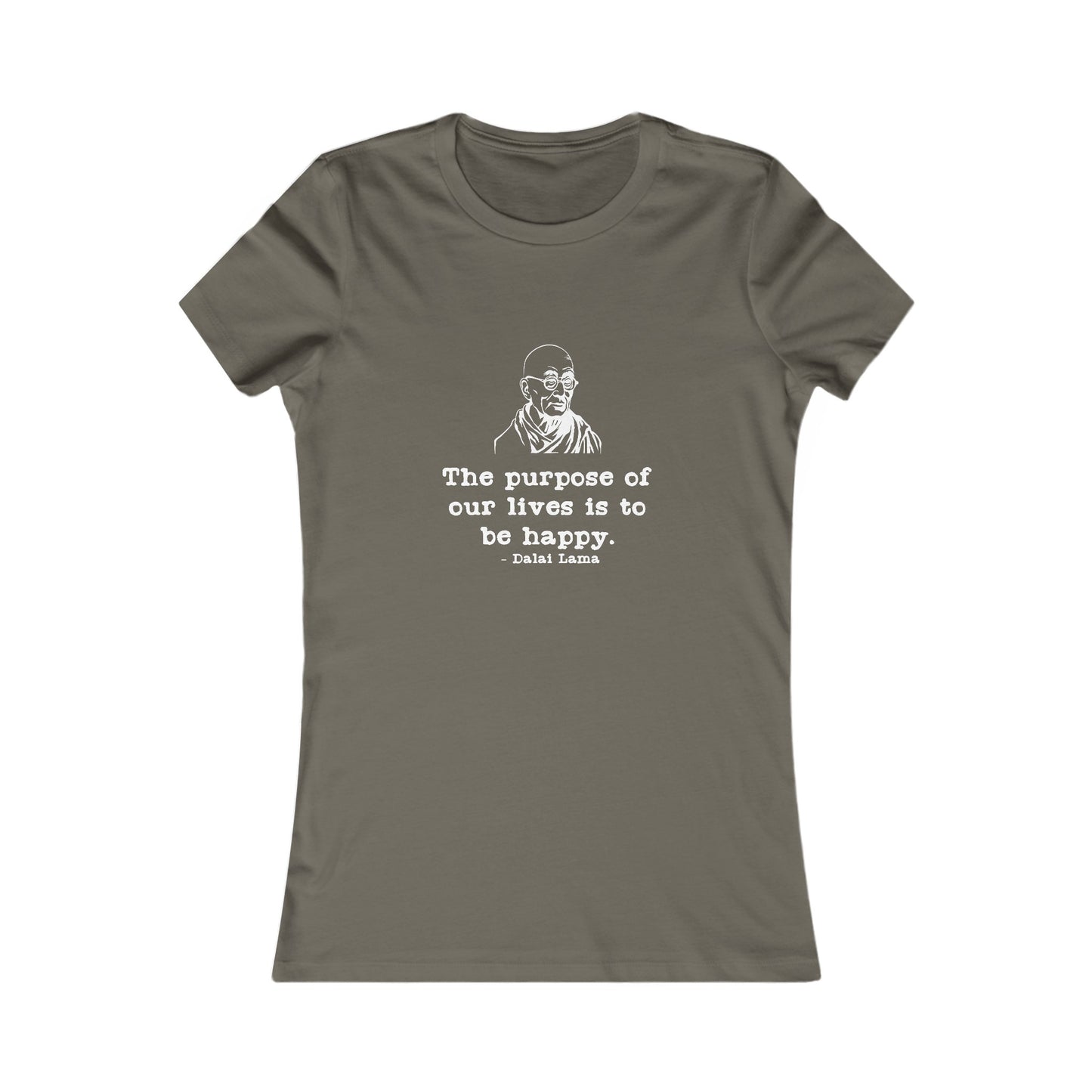 Purpose of Life Womens Fitted Tshirt (IW White Logo) - Sweet Baby Jeez Teez