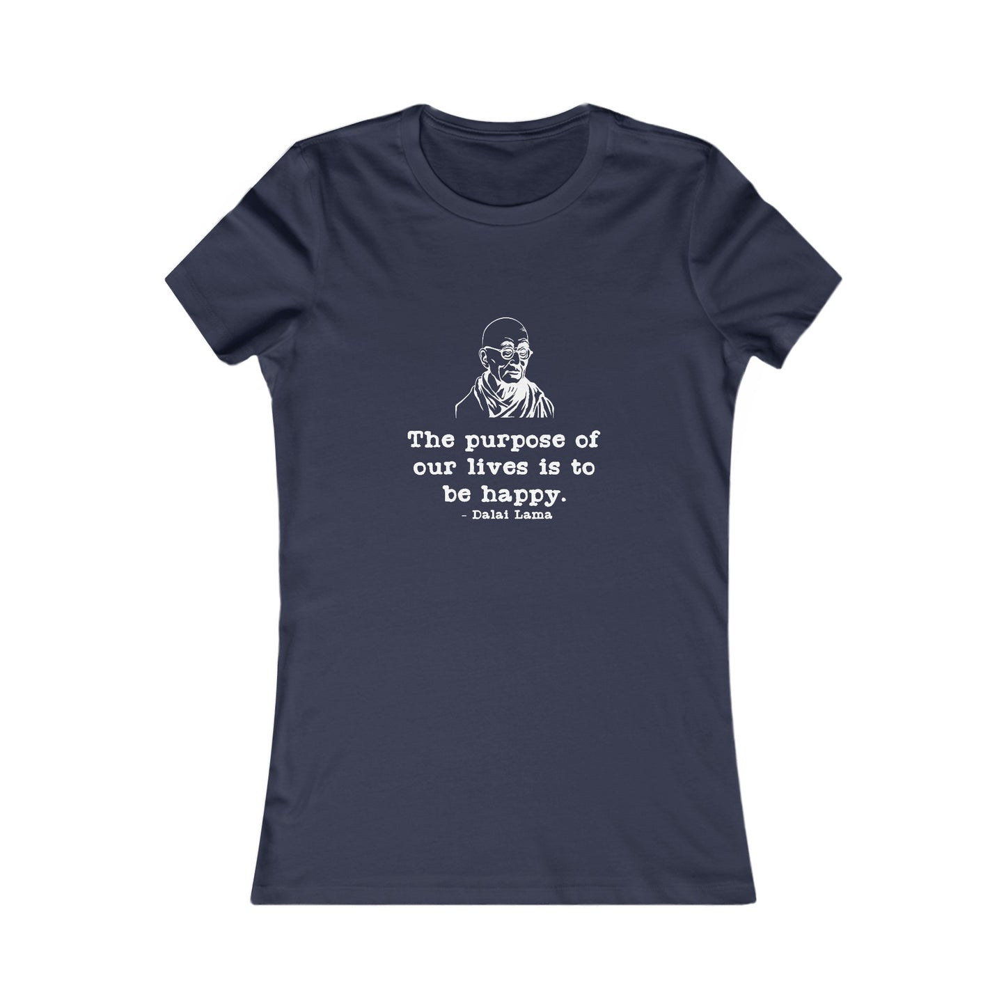 Purpose of Life Womens Fitted Tshirt (IW White Logo) - Sweet Baby Jeez Teez