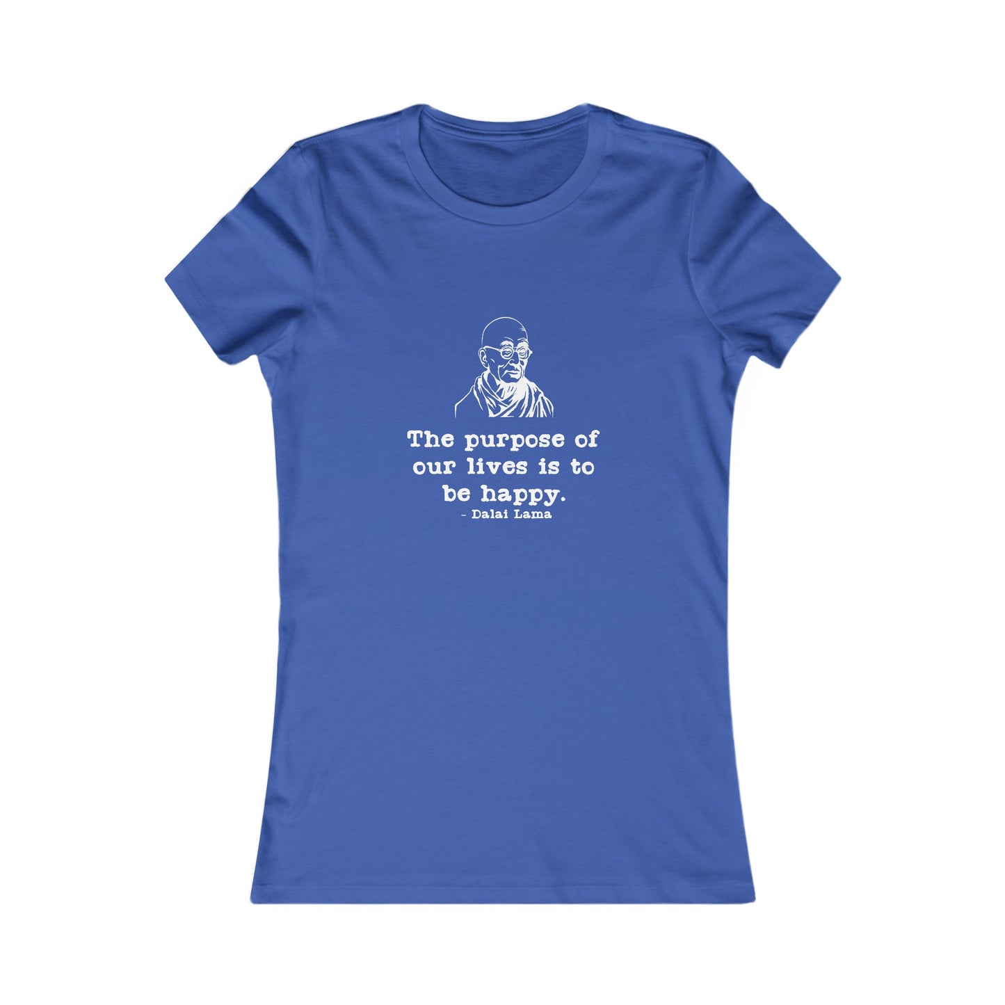 Purpose of Life Womens Fitted Tshirt (IW White Logo) - Sweet Baby Jeez Teez