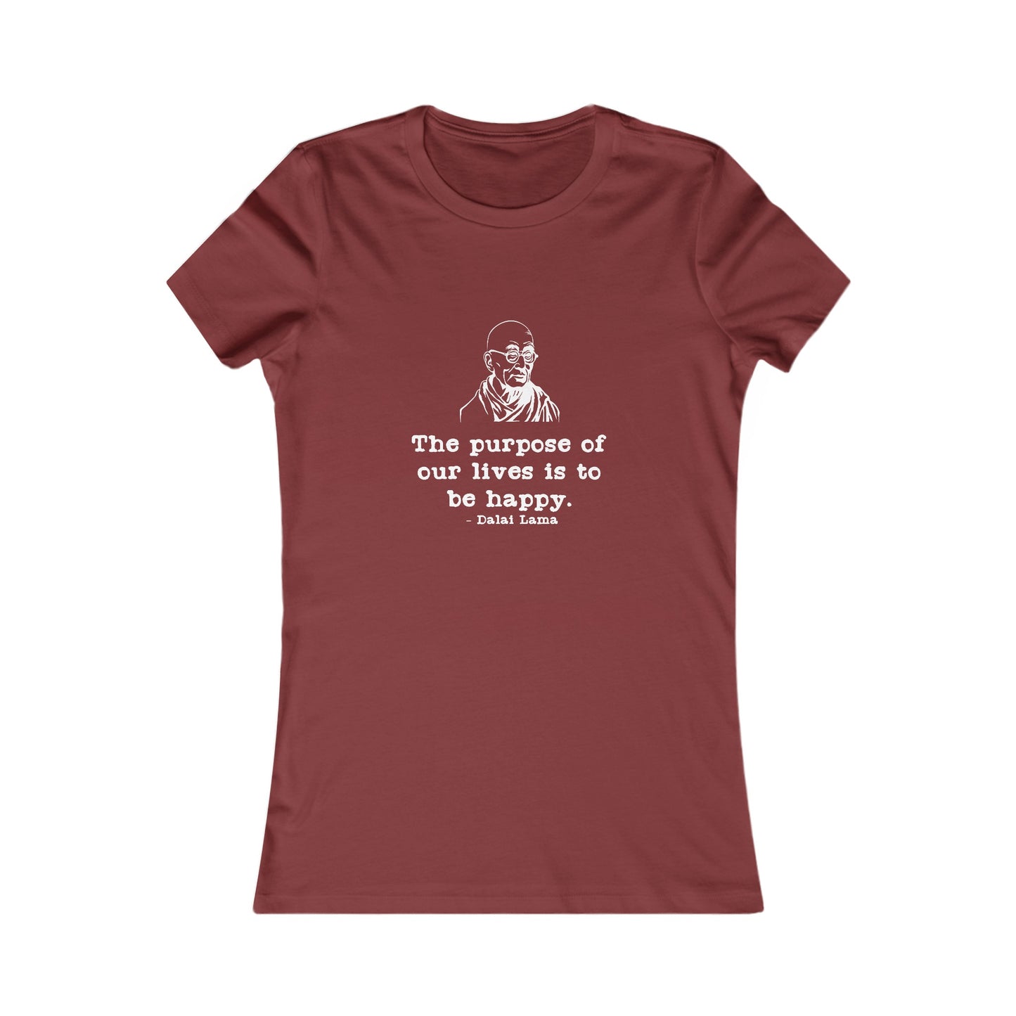 Purpose of Life Womens Fitted Tshirt (IW White Logo) - Sweet Baby Jeez Teez